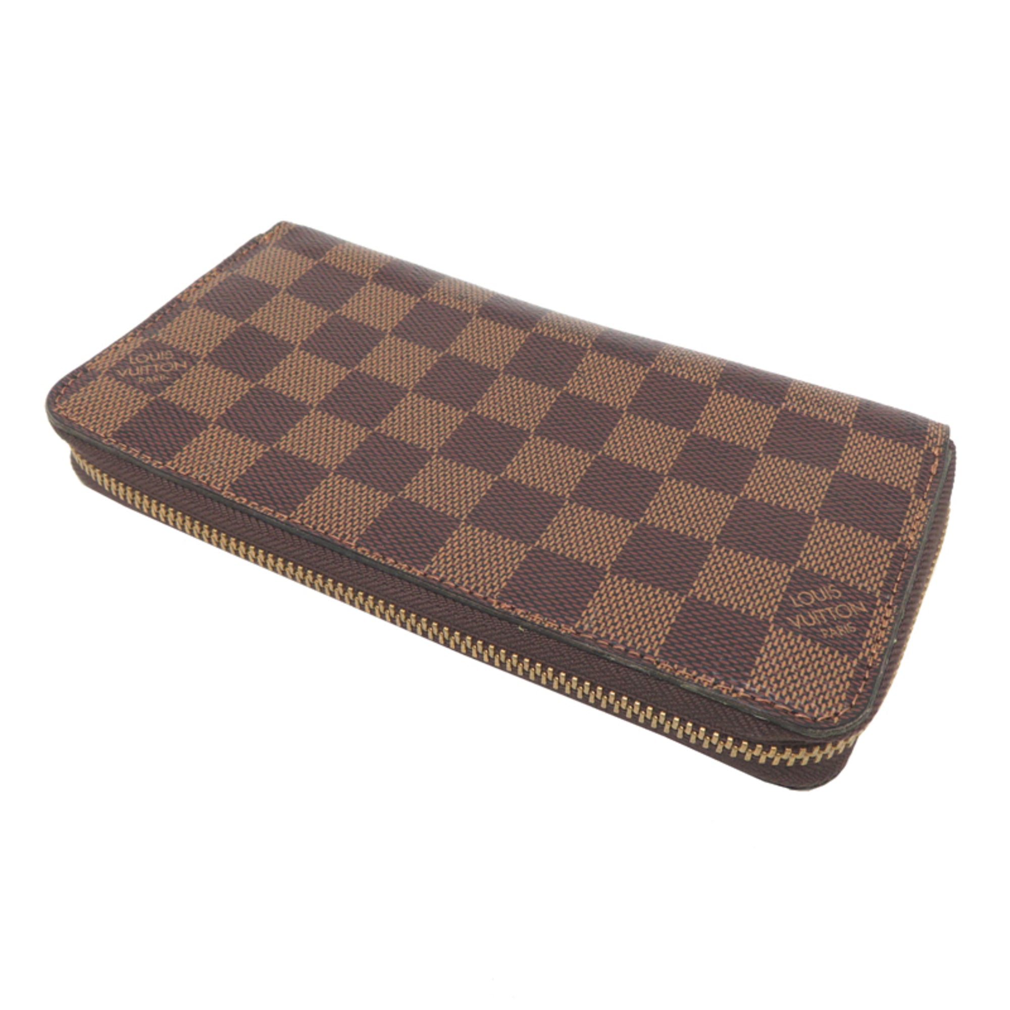 Louis Vuitton Brown Damier Canvas Long Wallet (Bi-Fold) (Pre-Owned)