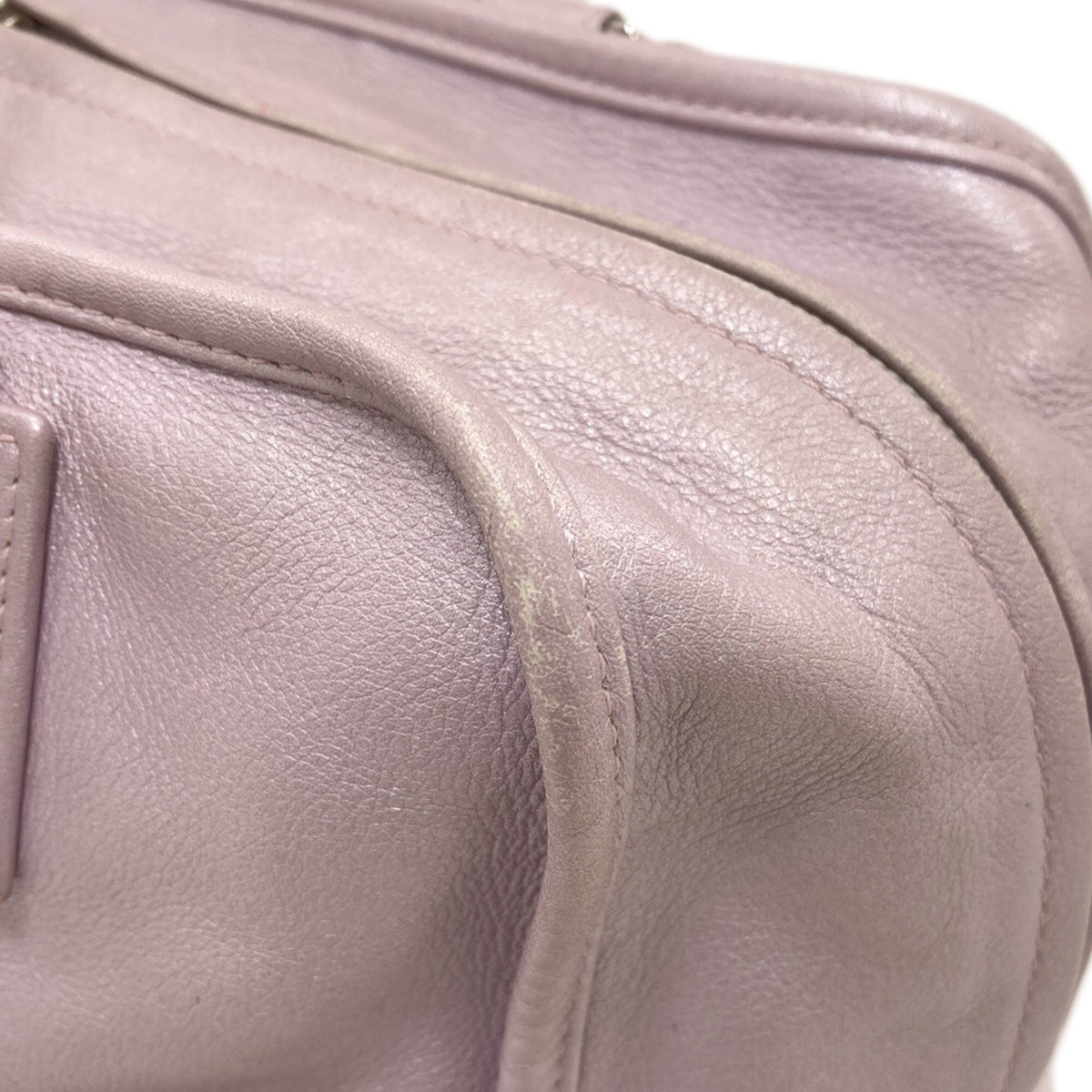 Loewe Purple Leather Handbag (Pre-Owned)