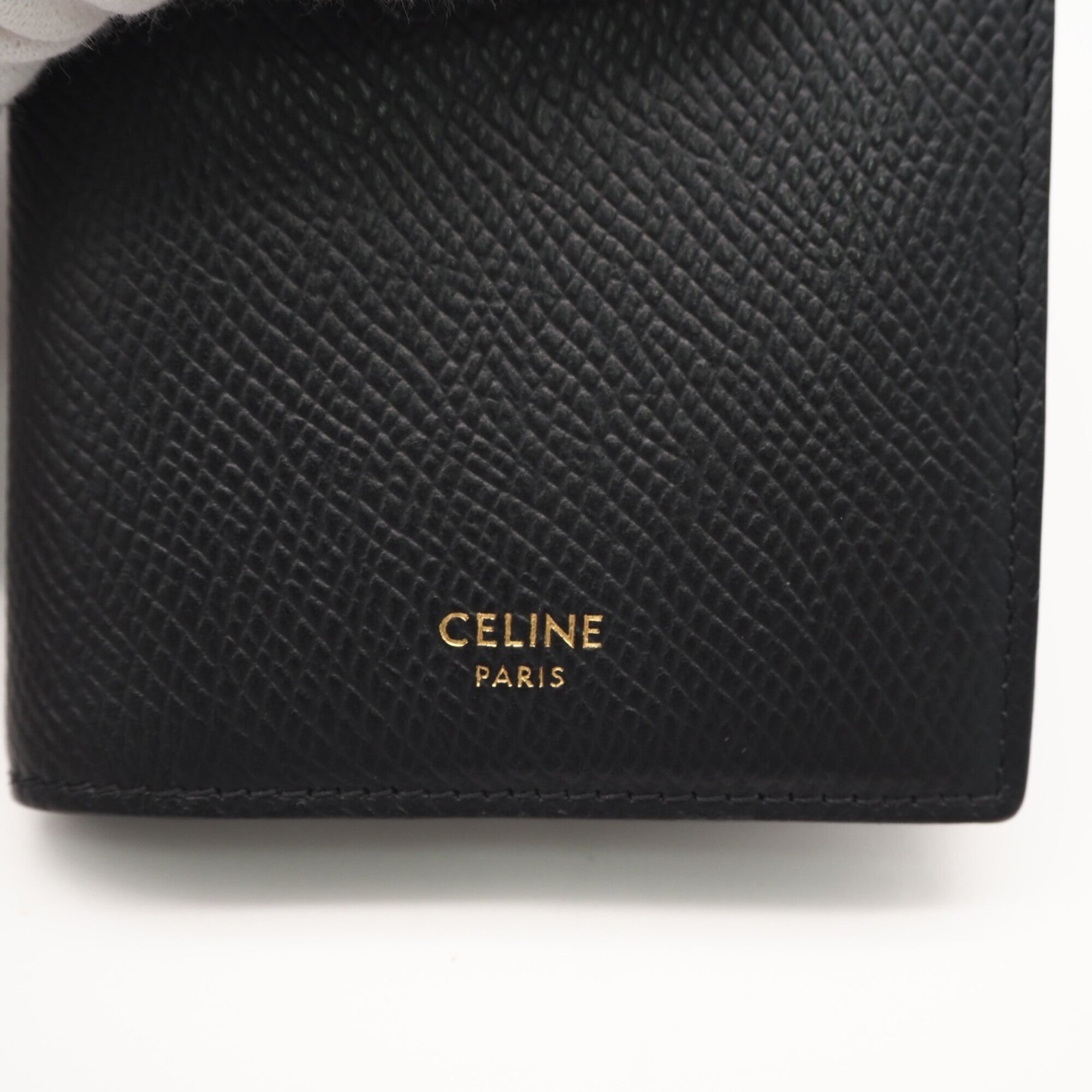 Celine Black Leather Wallet (Bi-Fold) (Pre-Owned)
