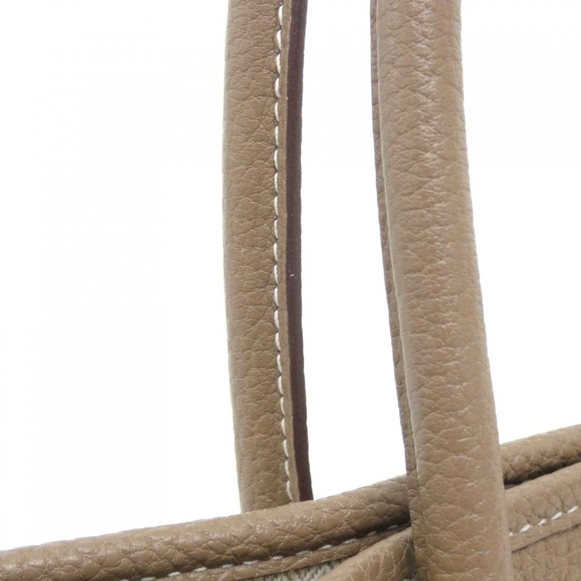Hermes Etoupe Gray Negonda Leather Handbag (Pre-Owned)