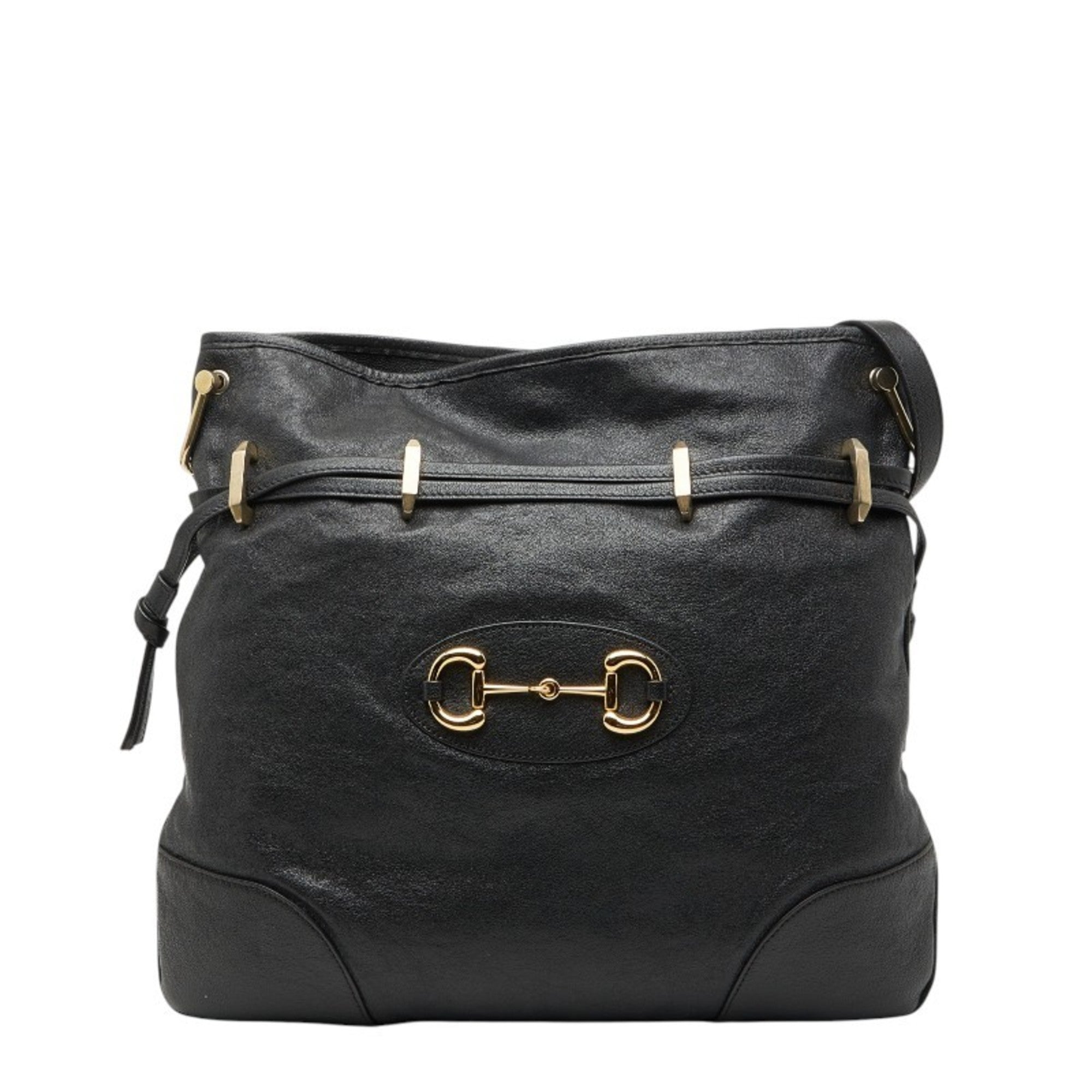 Gucci Black Leather Shoulder Bag (Pre-Owned)