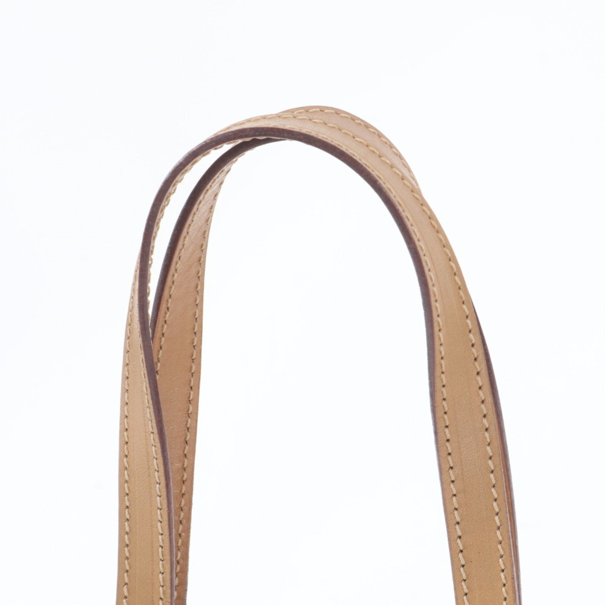 Celine Brown Leather Coated Canvas Handbag Shoulder Bag Tote Bag (Pre-Owned)