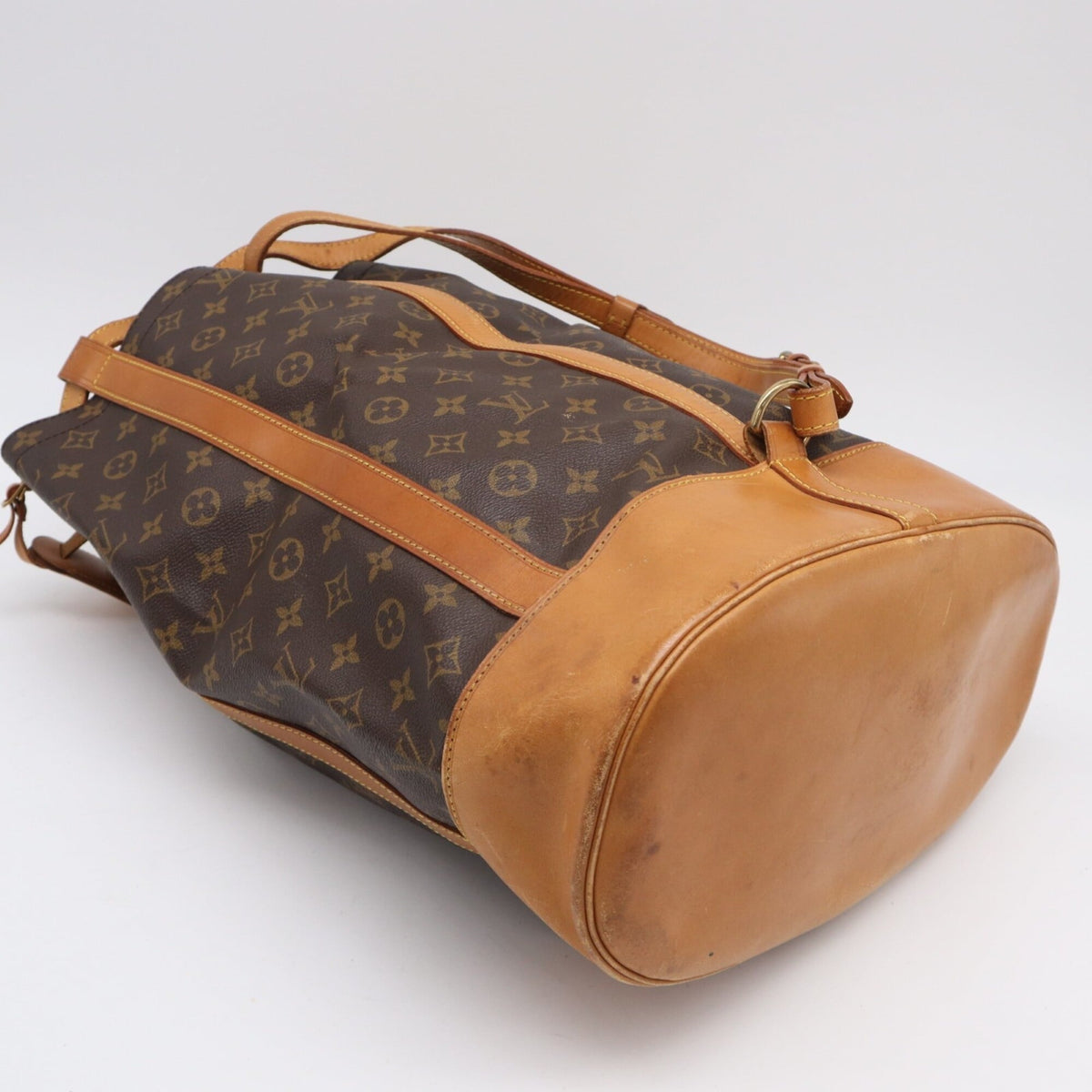 Louis Vuitton Monogram Brown Coated Canvas Leather Shoulder Bag (Pre-Owned)