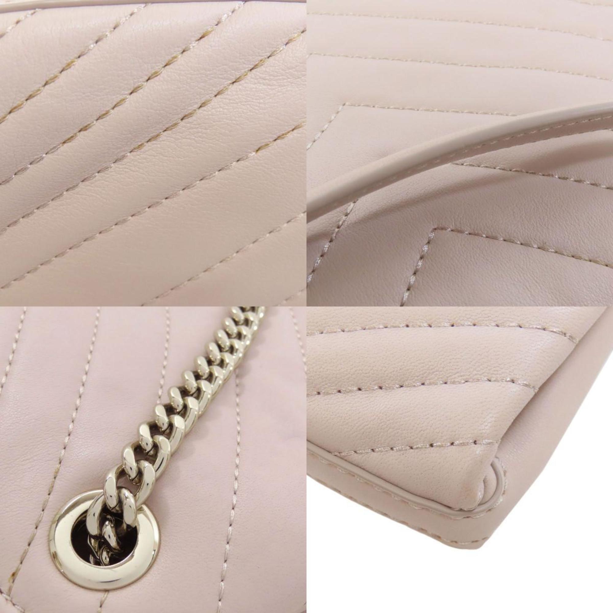 Kate Spade Beige Leather Shoulder Bag (Pre-Owned)
