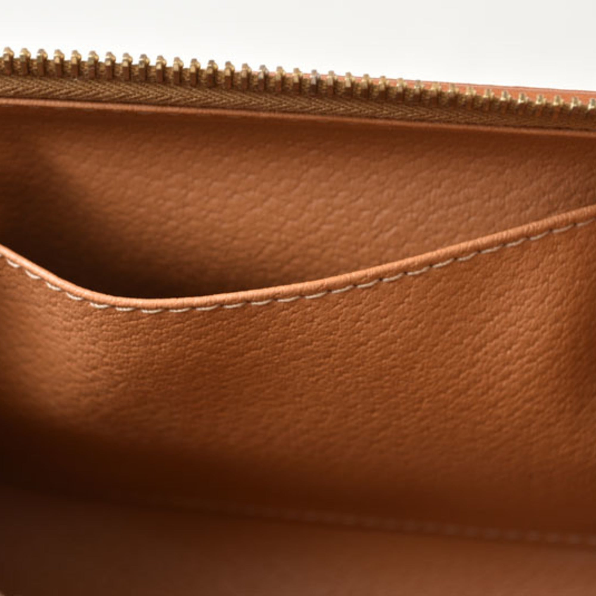 Celine Macadam Dark Brown Pvc Pouch (Pre-Owned)