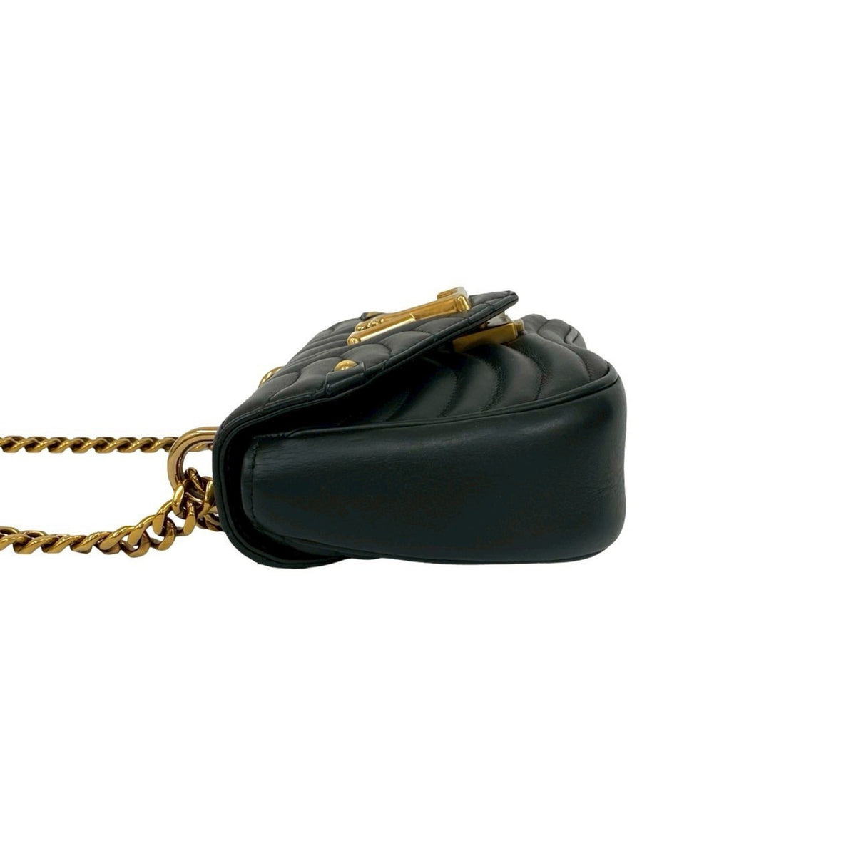 Louis Vuitton Black Leather Handbag Shoulder Bag (Pre-Owned)