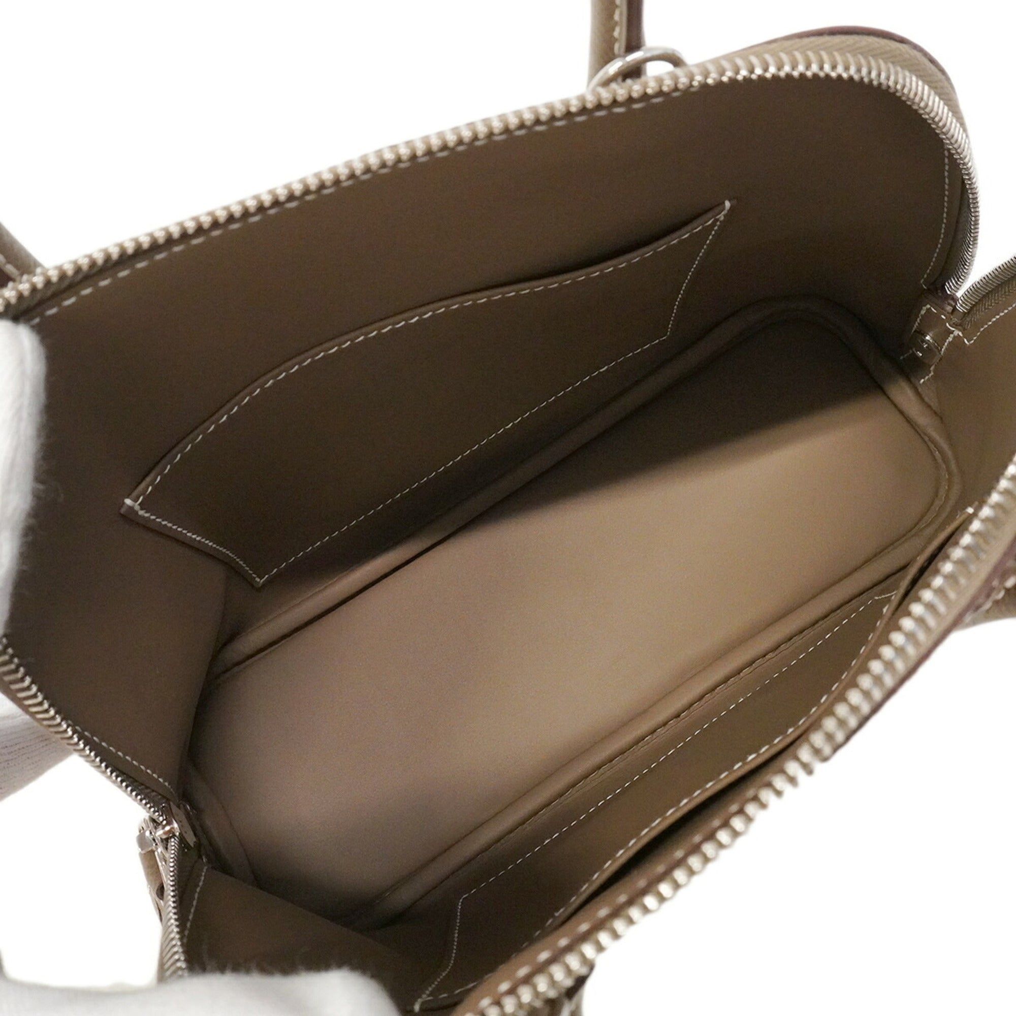 Hermes Etoupe Gray Epsom Leather Leather Handbag (Pre-Owned)