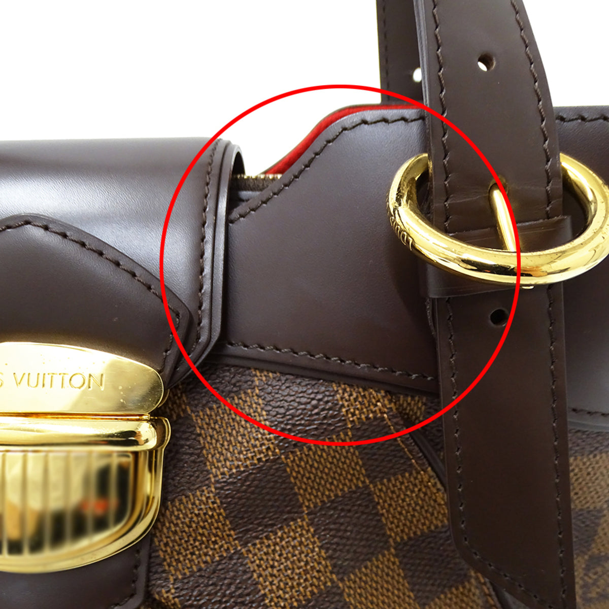 Louis Vuitton Brown Damier Canvas Handbag Shoulder Bag (Pre-Owned)