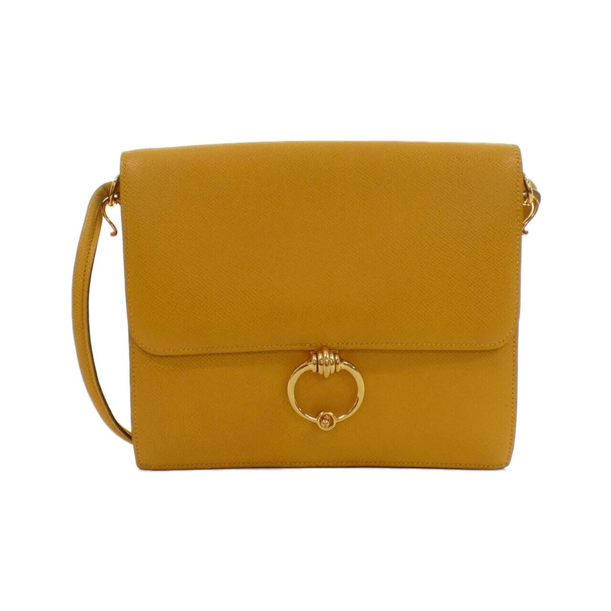Hermes Jaune Courchevel Leather Shoulder Bag (Pre-Owned)