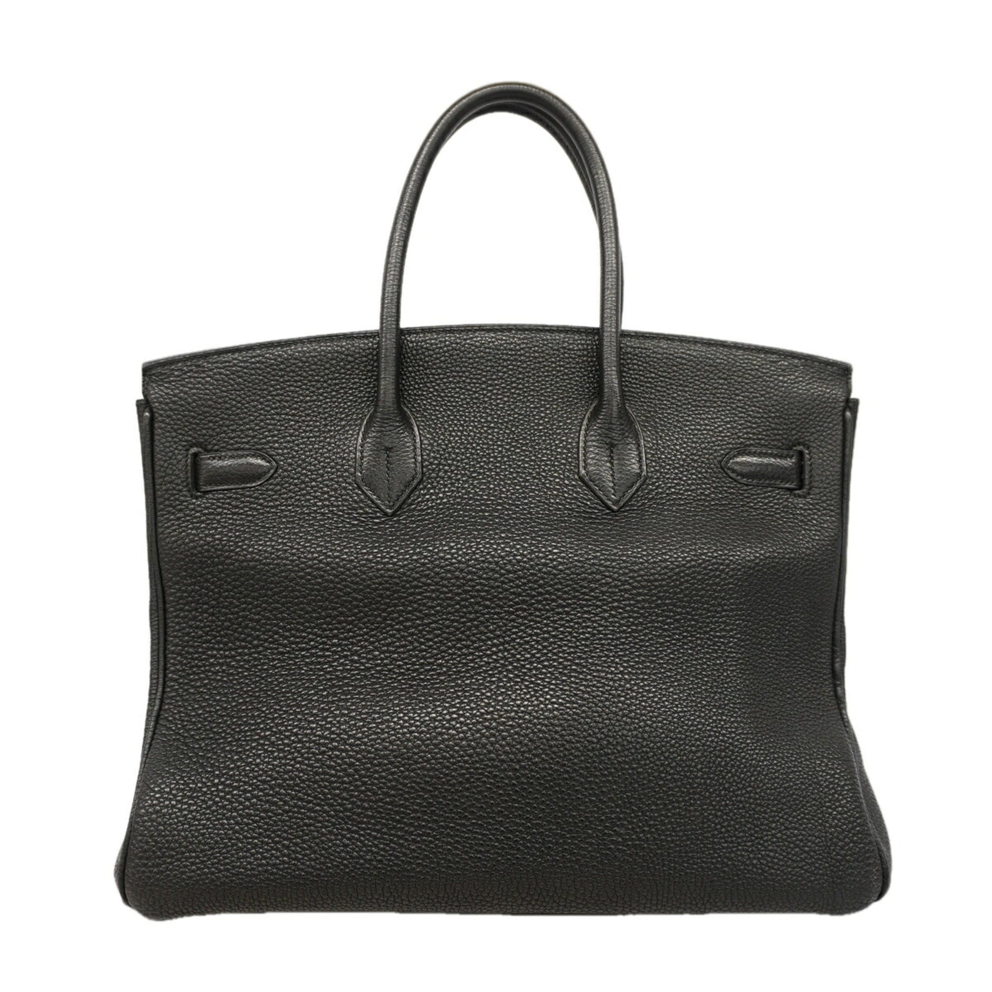 Hermes Black Togo Leather Handbag (Pre-Owned)