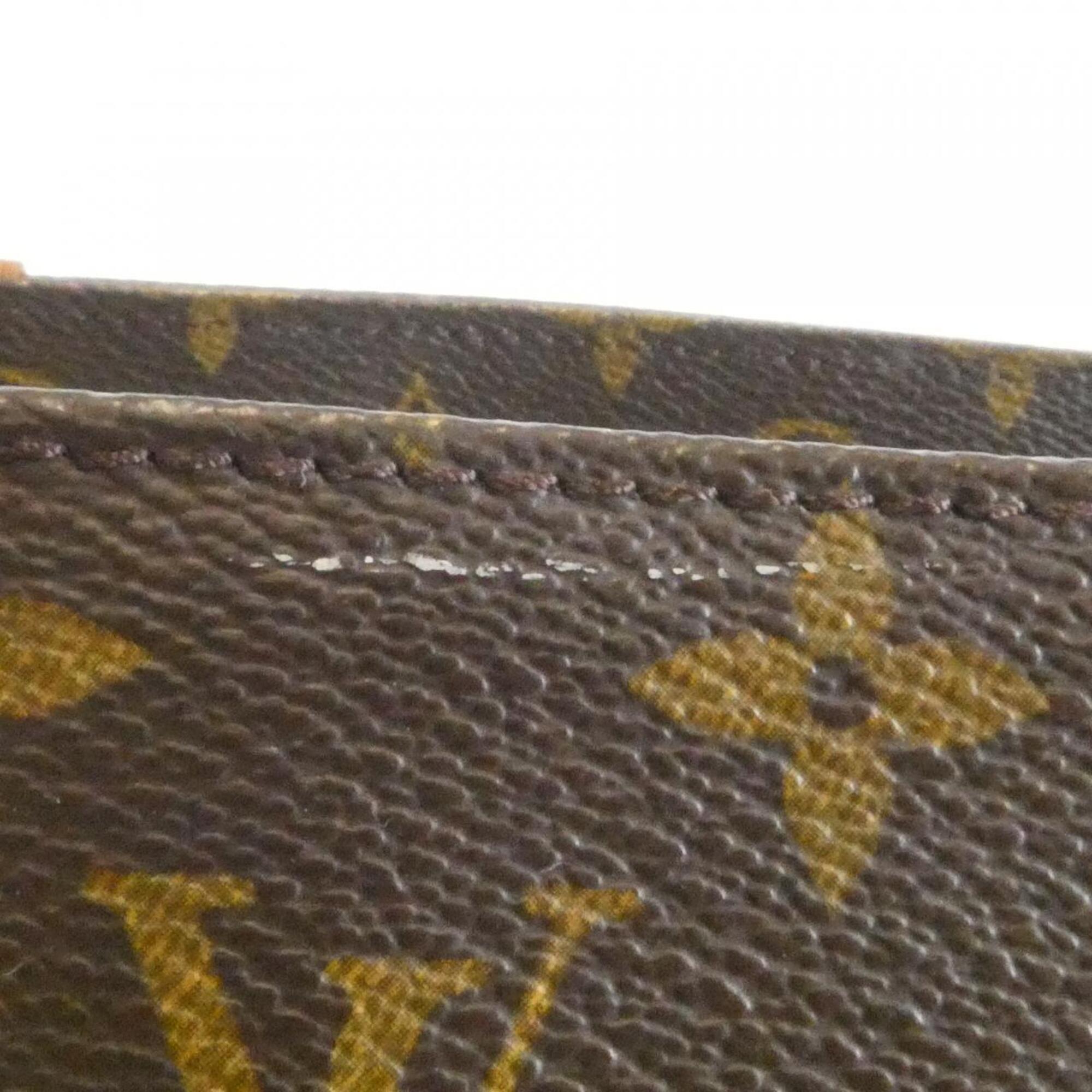 Louis Vuitton Monogram Marron Coated Canvas Handbag (Pre-Owned)