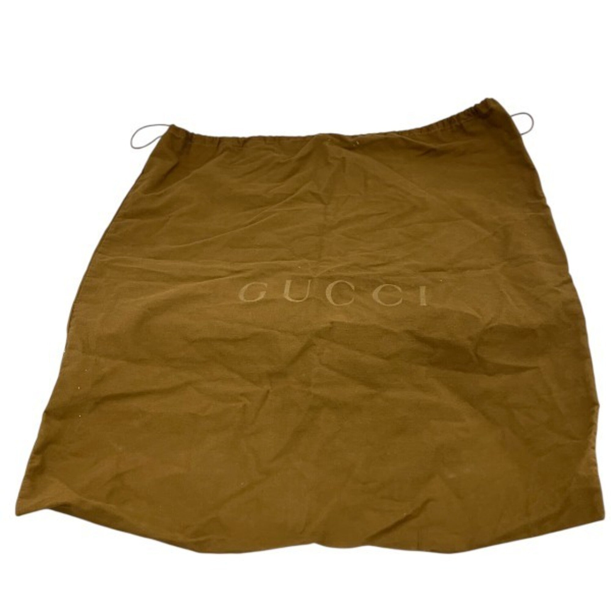 Gucci Beige Brown Canvas Leather Handbag Tote Bag (Pre-Owned)