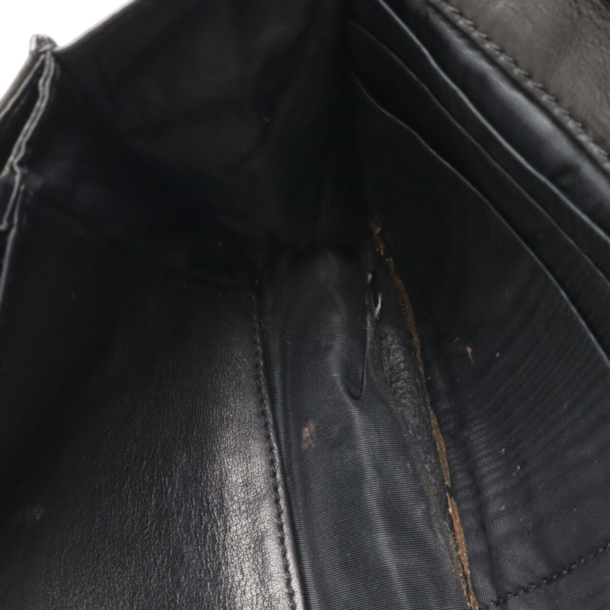 Chanel Black Leather Chain/Shoulder Wallet (Pre-Owned)