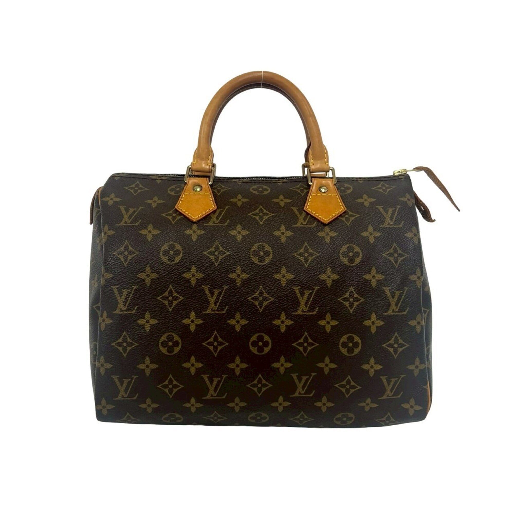 Louis Vuitton Brown Leather Pvc Boston Bag Handbag (Pre-Owned)