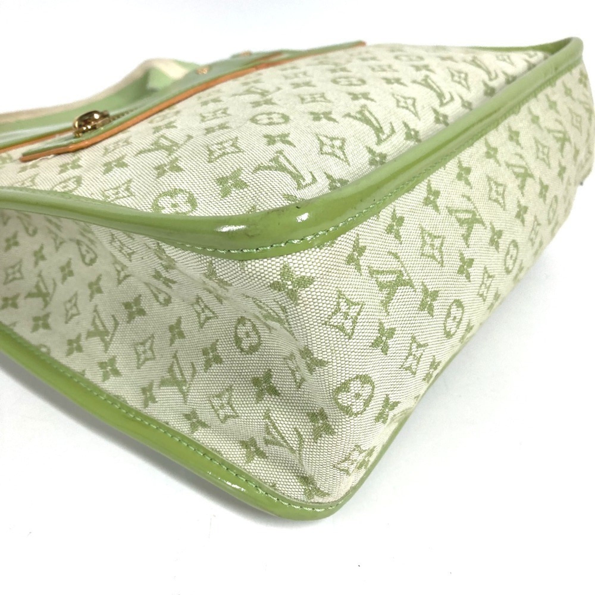Louis Vuitton Almond Green Monogram Mini Handbag Tote Bag (Pre-Owned)