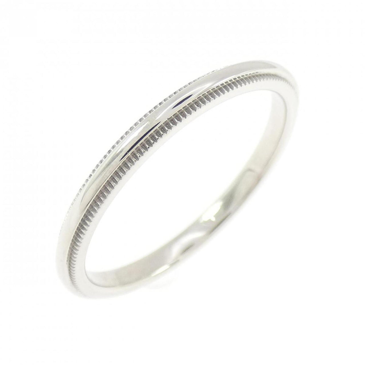 Tiffany Platinum Platinum 950 Band Ring (Pre-Owned)