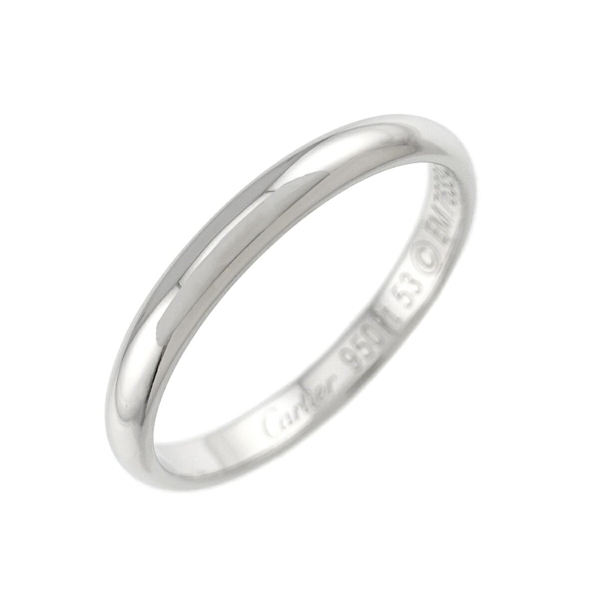 Cartier Platinum 950 Band Ring (Pre-Owned)