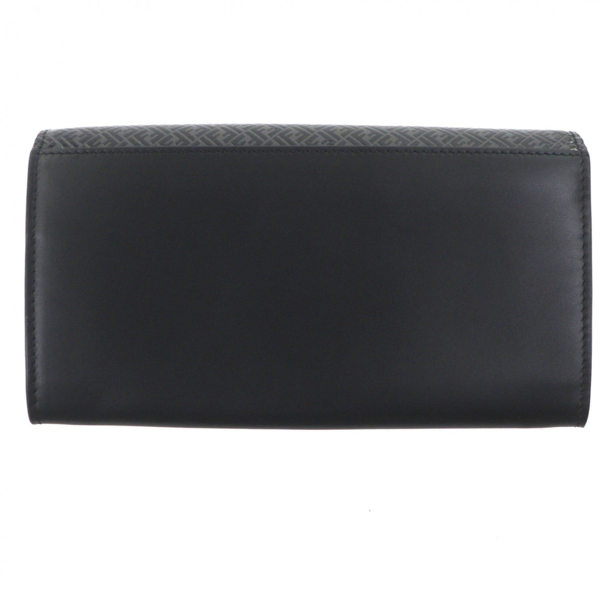 Fendi Black Leather Long Wallet (Bi-Fold) (Pre-Owned)