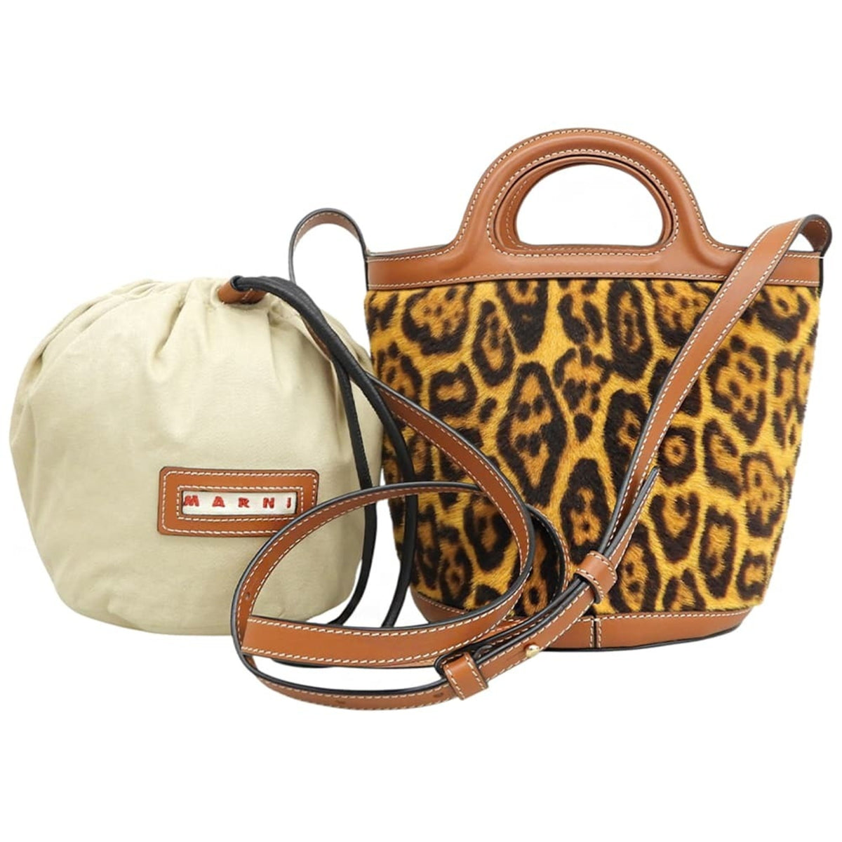 Marni Brown Leather Shoulder Bag (Pre-Owned)