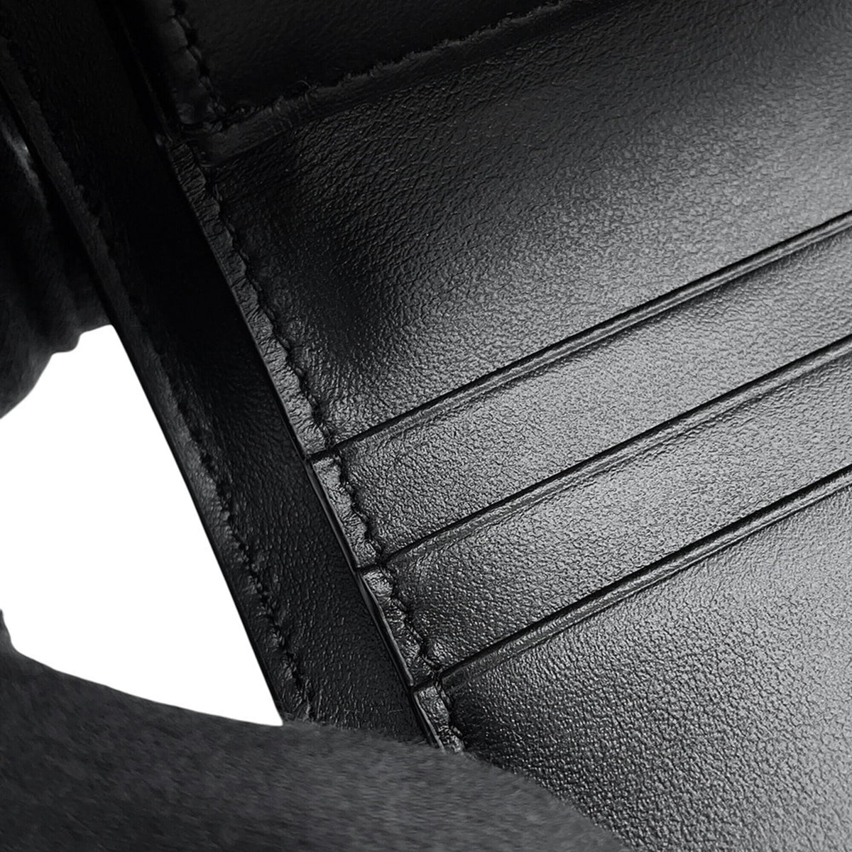 Celine Black Leather Wallet (Tri-Fold) (Pre-Owned)