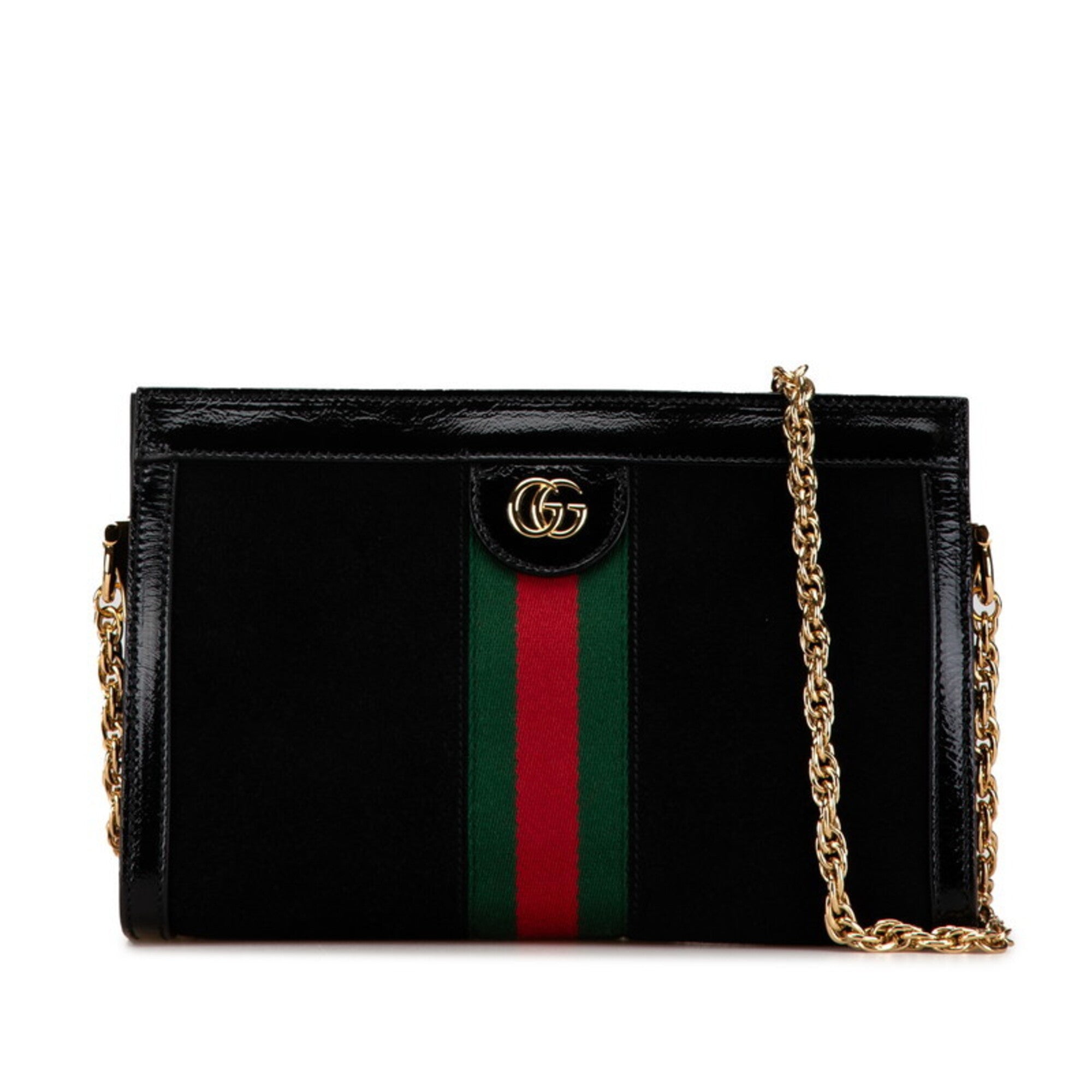 Gucci Black Suede Leather Shoulder Bag (Pre-Owned)