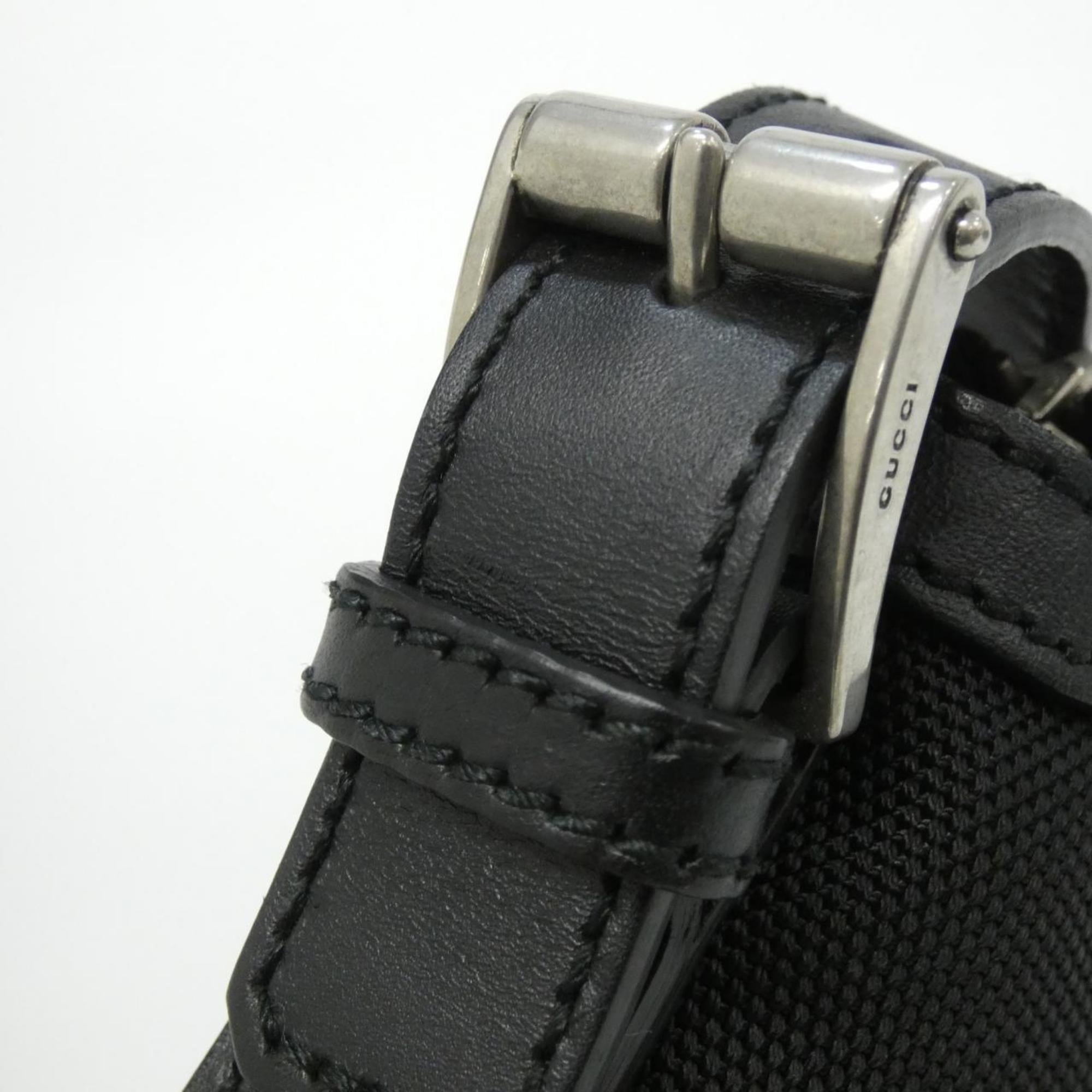 Gucci Black Canvas Shoulder Bag (Pre-Owned)