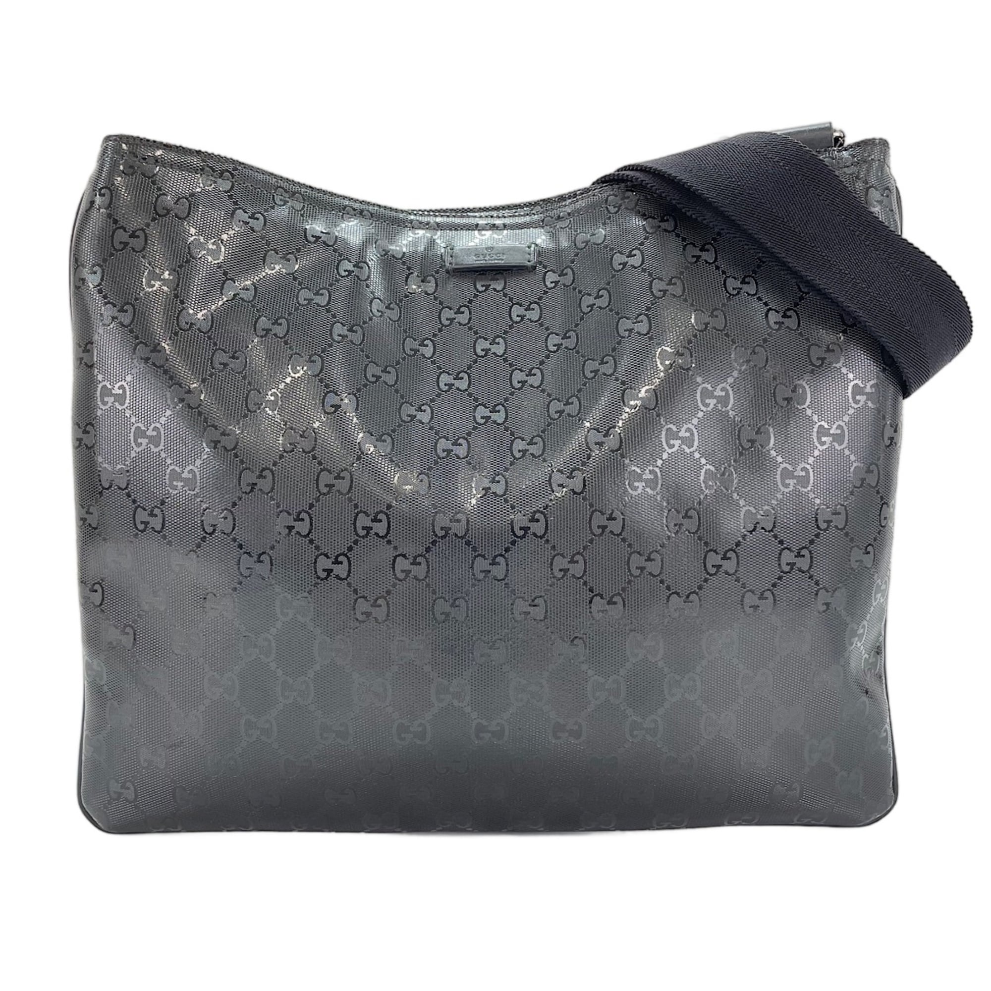 Gucci Gg Imprimé Black Gg Imprimé Shoulder Bag (Pre-Owned)