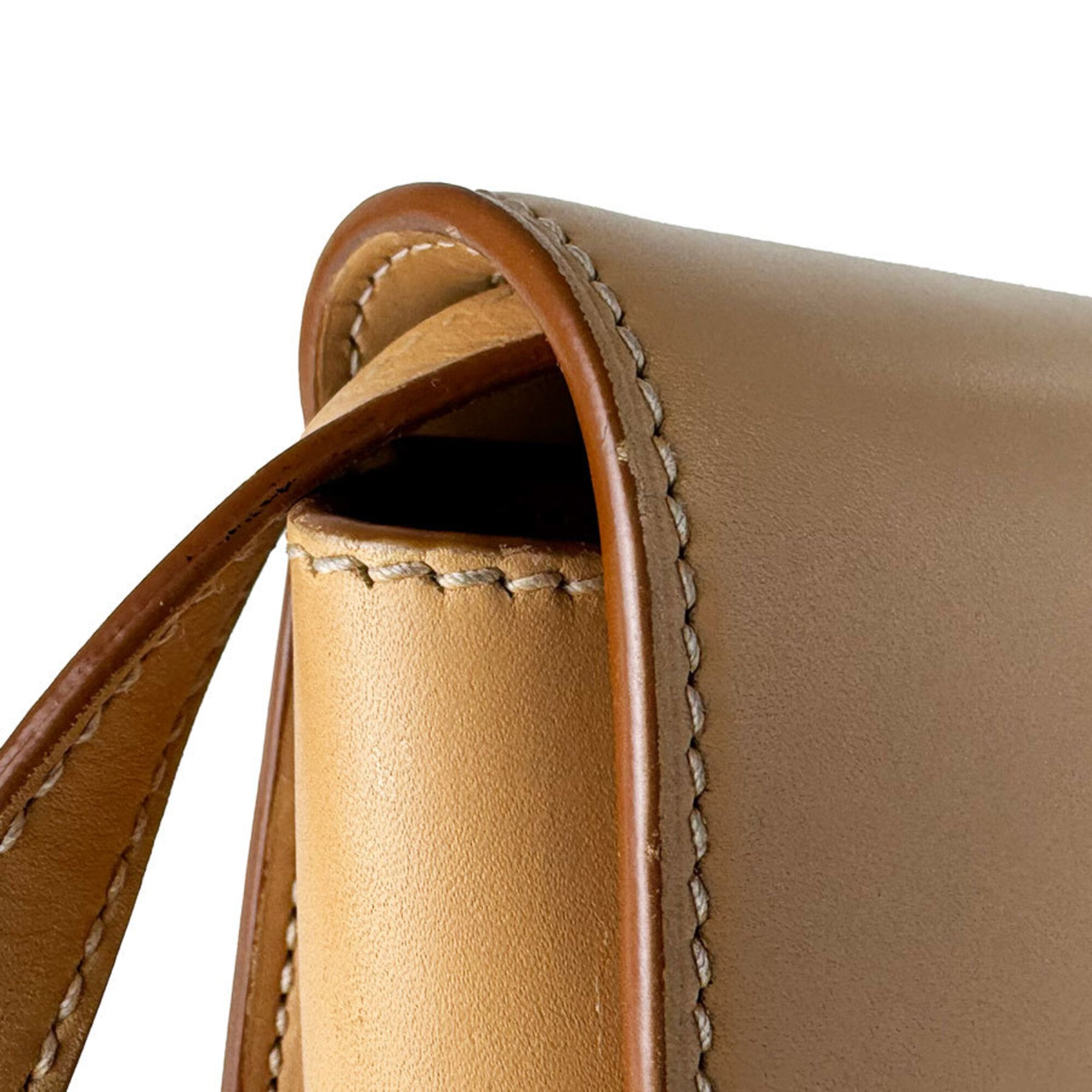 Saint Laurent Beige Leather Shoulder Bag (Pre-Owned)