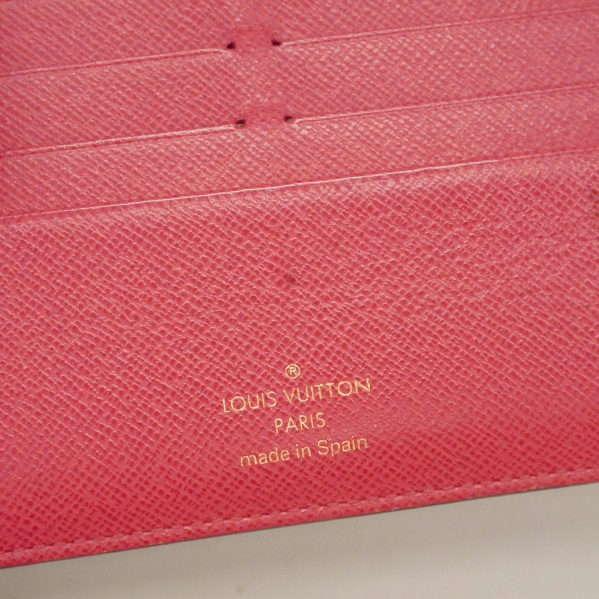 Louis Vuitton Brown Rose Long Wallet (Bi-Fold) (Pre-Owned)
