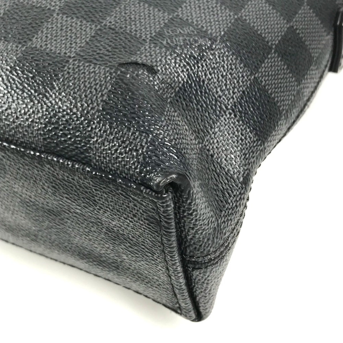 Louis Vuitton Black Damier Graphite Canvas Briefcase Handbag (Pre-Owned)