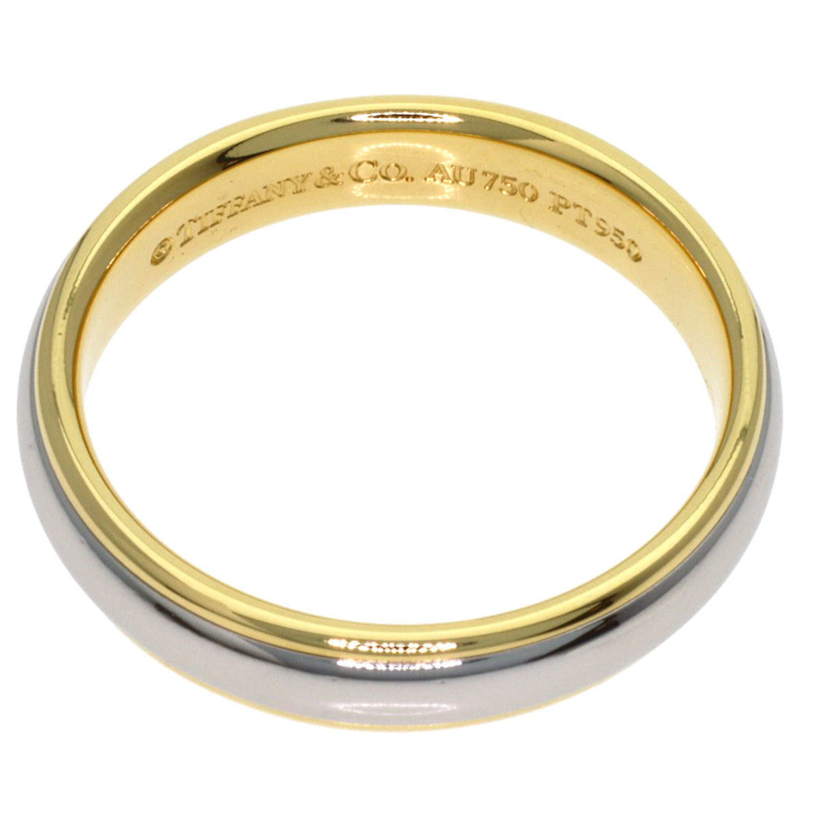 Tiffany Yellow Gold (18K) Platinum 950 Band Ring (Pre-Owned)