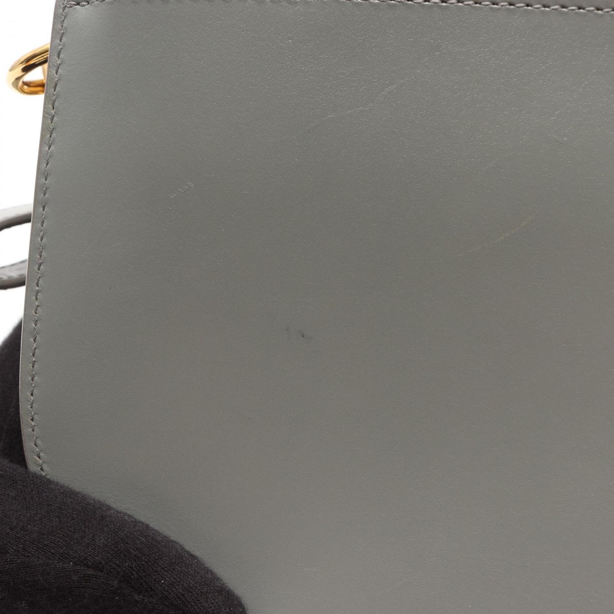 Christian Dior Green Leather Handbag Shoulder Bag (Pre-Owned)
