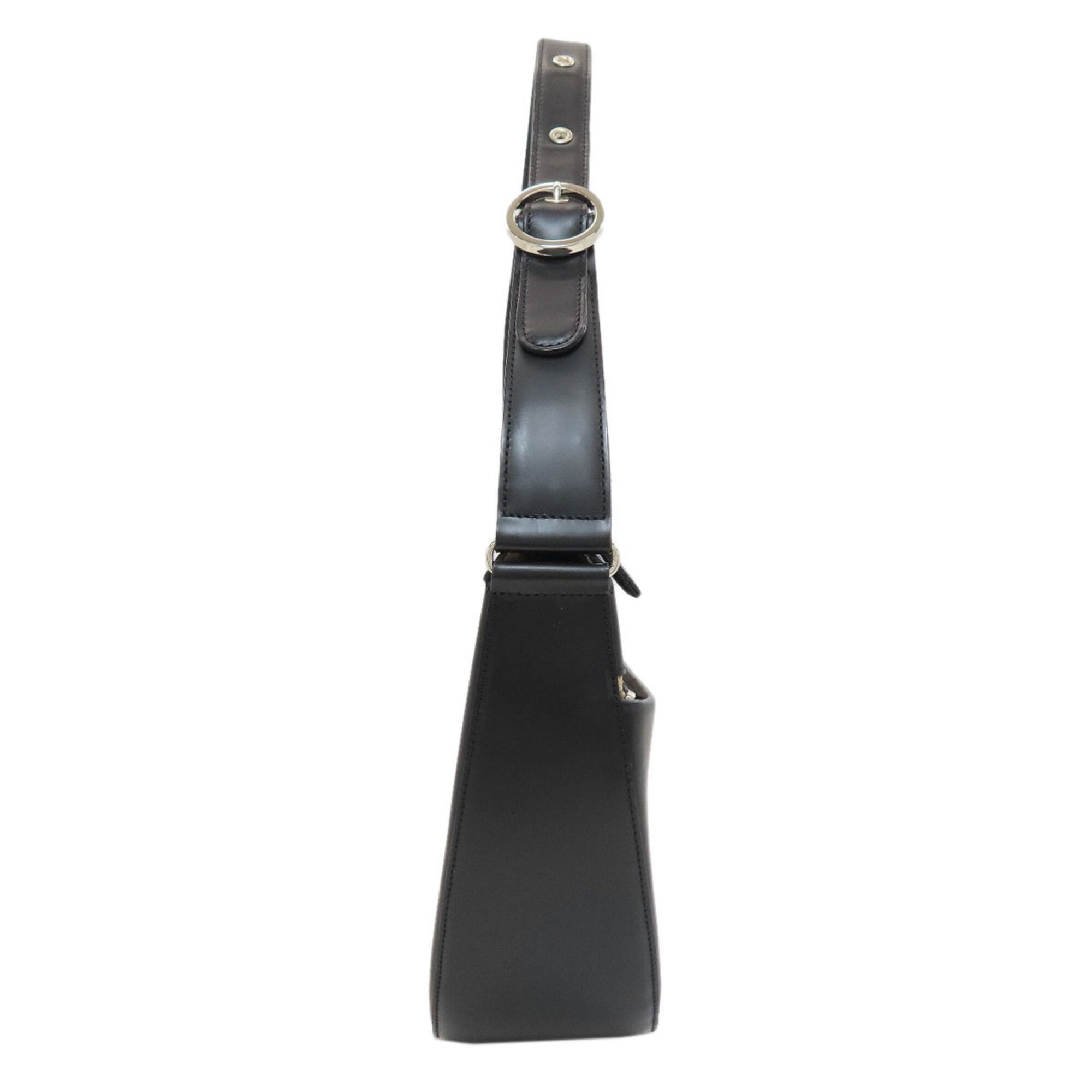 Burberry Black Leather Shoulder Bag (Pre-Owned)