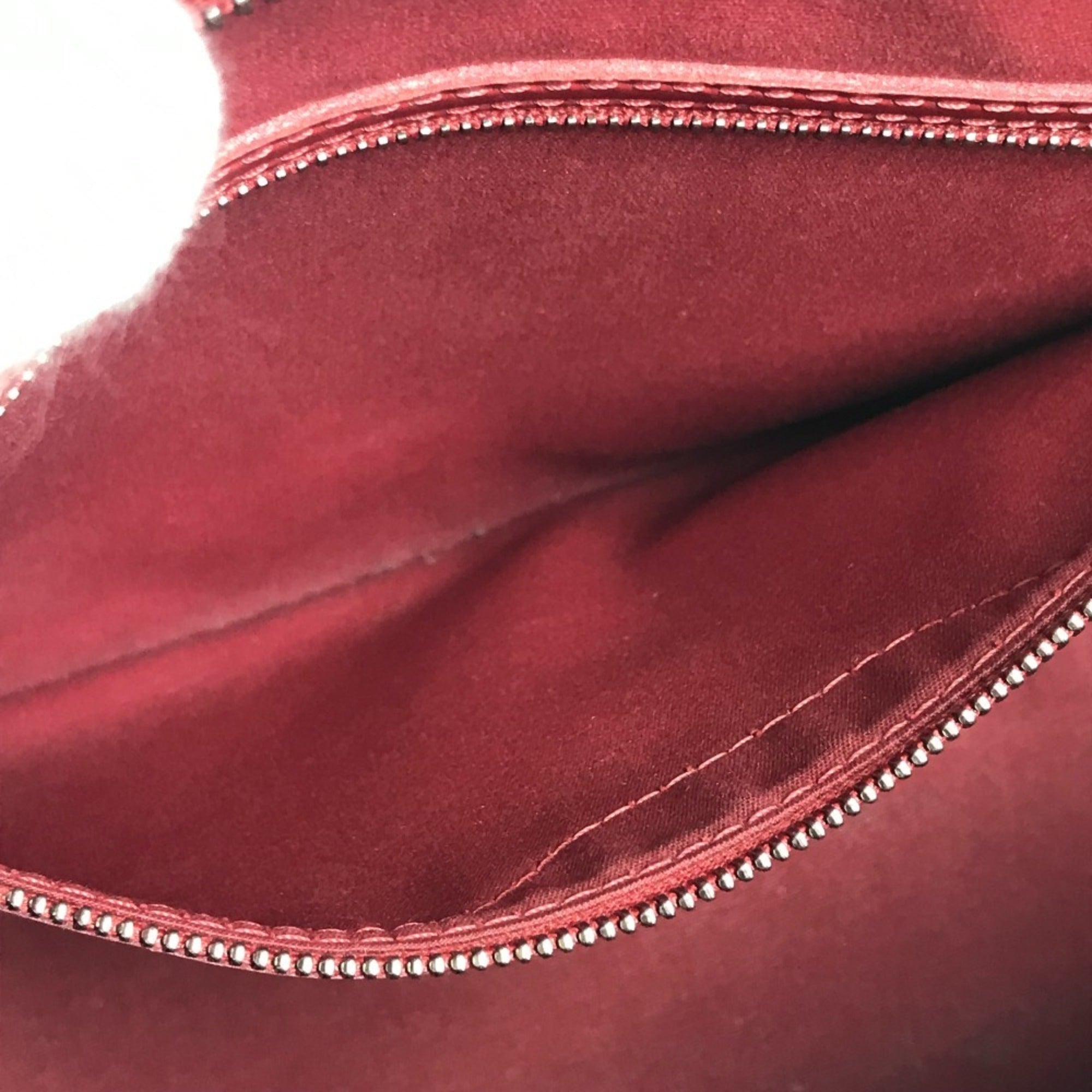 Louis Vuitton Carmine Red Color Epi Leather Handbag Shoulder Bag Tote Bag (Pre-Owned)