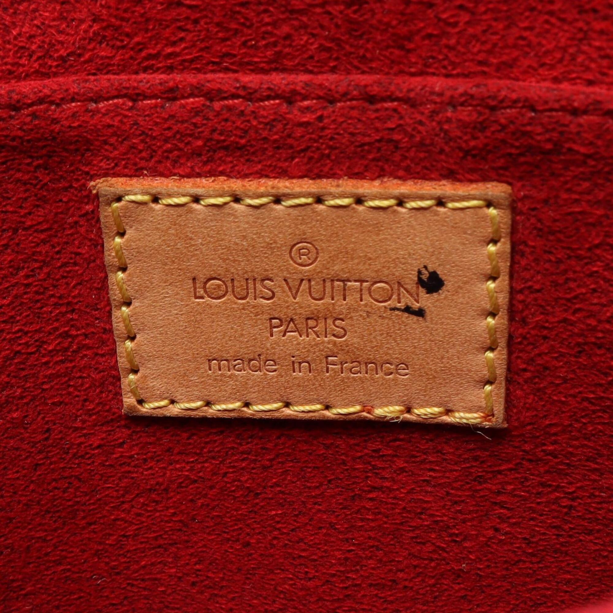 Louis Vuitton Brown Coated Canvas Pvc Monogram Leather Handbag Shoulder Bag (Pre-Owned)
