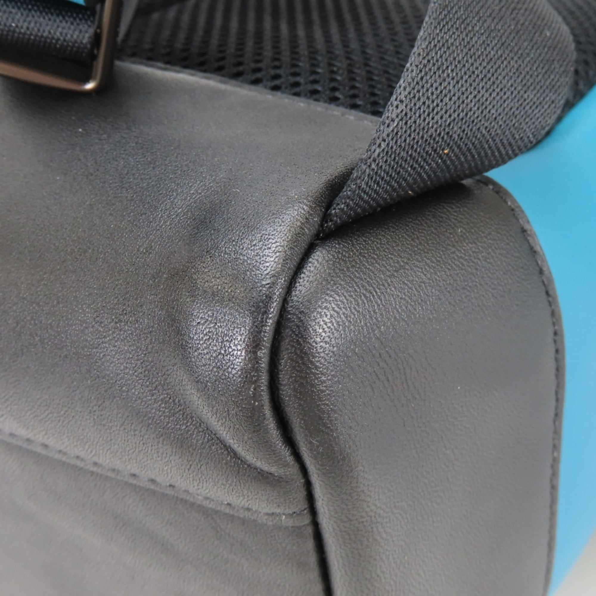 Coach Black Blue Leather Backpack (Pre-Owned)
