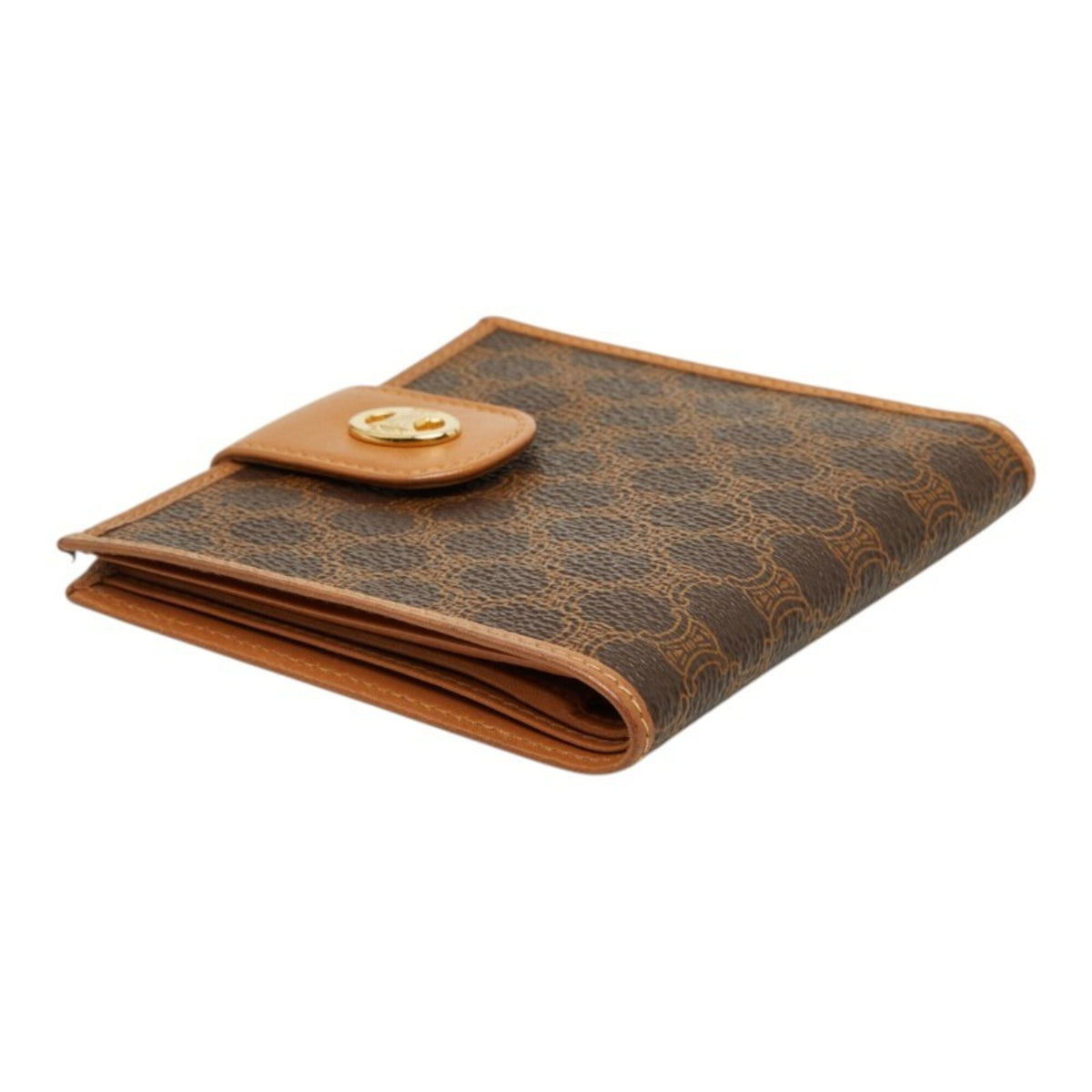 Celine Macadam Brown Pvc Leather Wallet (Bi-Fold) (Pre-Owned)