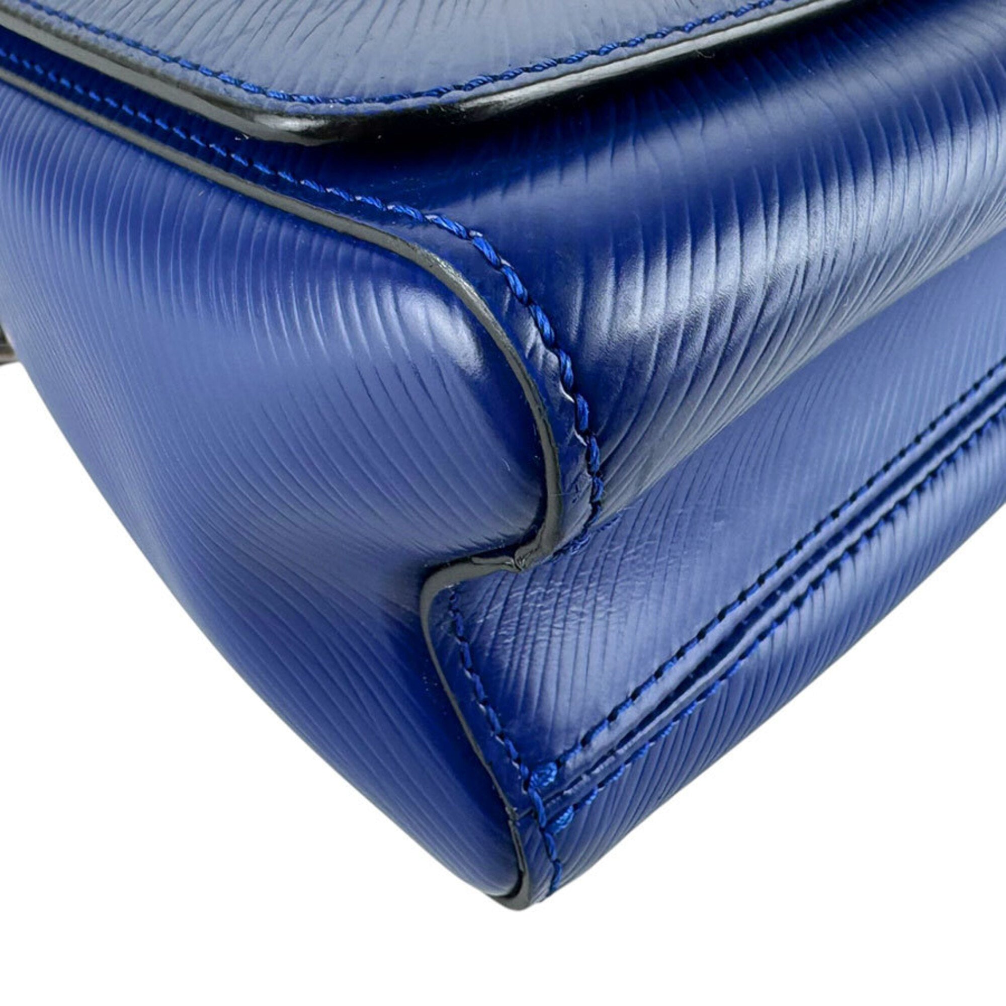 Louis Vuitton Blue Epi Leather Metal Shoulder Bag (Pre-Owned)