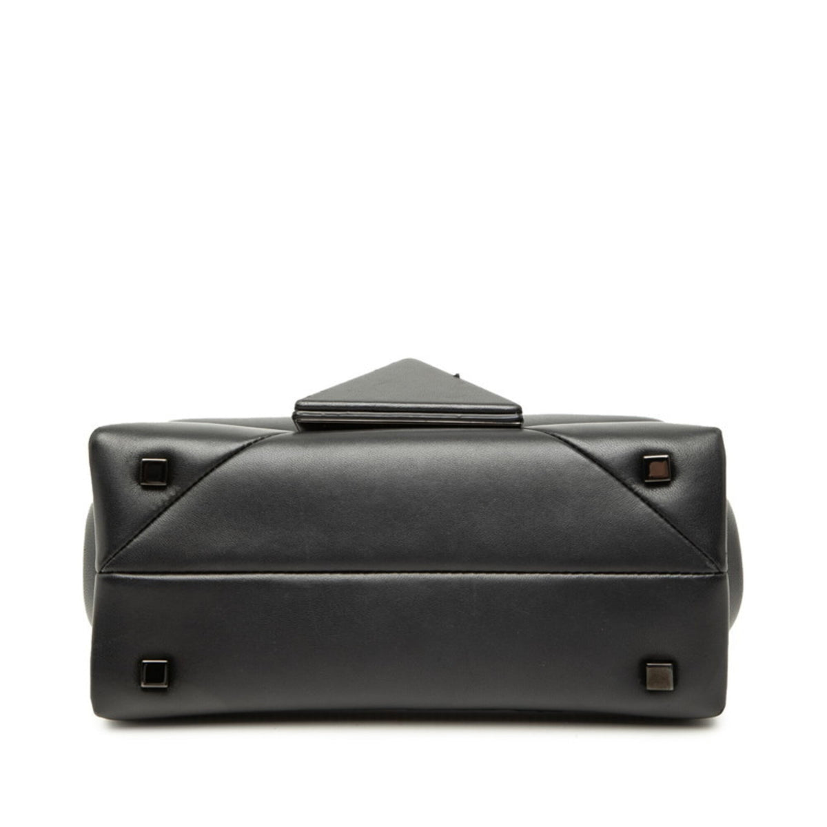 Valentino Black Leather Handbag Shoulder Bag (Pre-Owned)