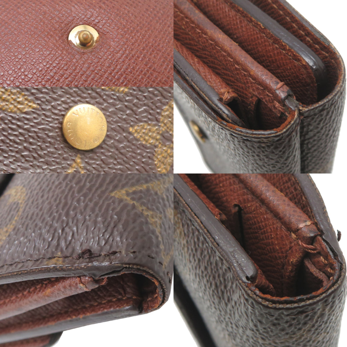 Louis Vuitton Brown Monogram Wallet (Bi-Fold) (Pre-Owned)