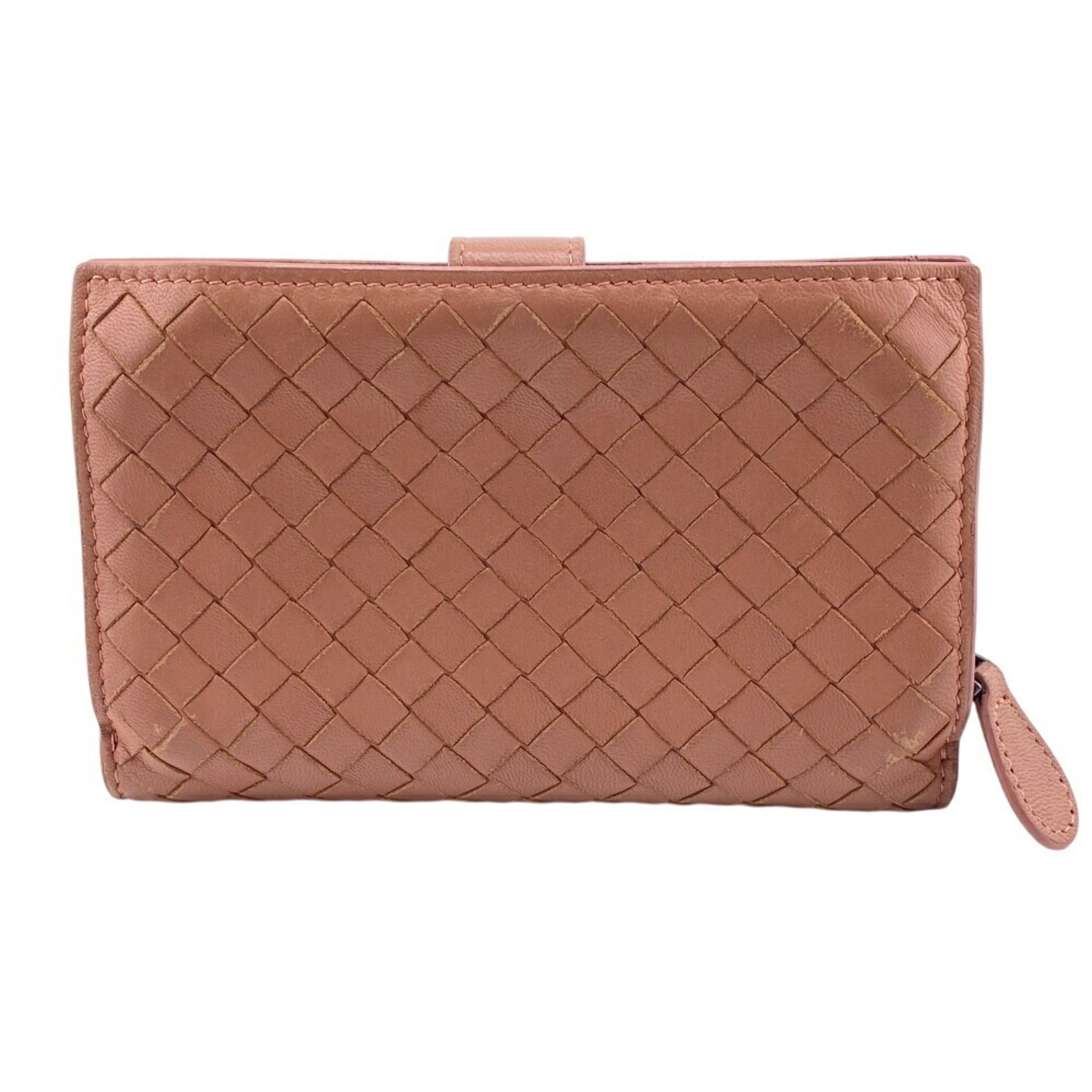 Bottega Veneta Intrecciato Pink Intrecciato Wallet (Bi-Fold) (Pre-Owned)