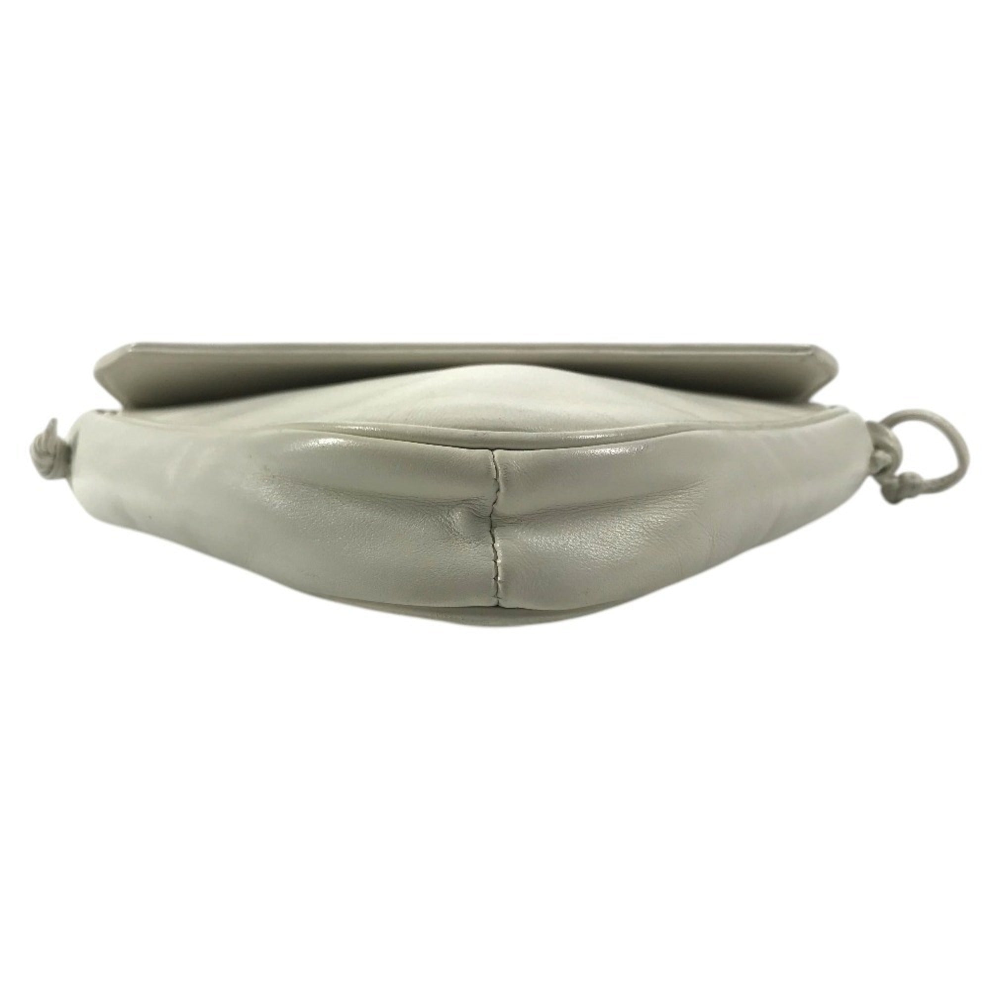 Celine Black White Leather Pochette Shoulder Bag (Pre-Owned)