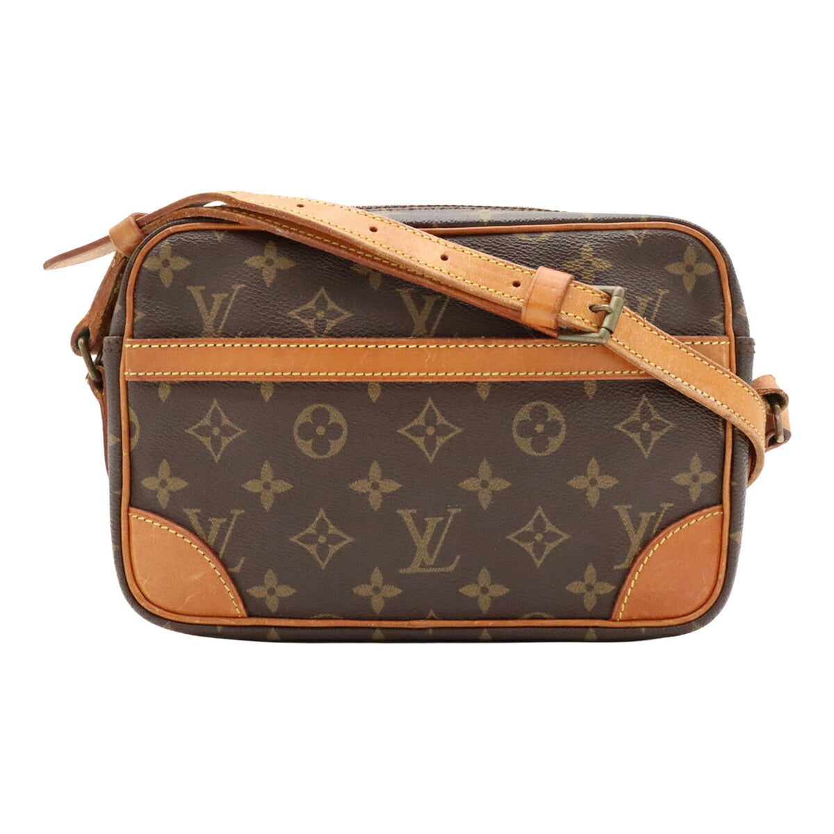 Louis Vuitton Brown Monogram White Monogram Pochette Shoulder Bag (Pre-Owned)