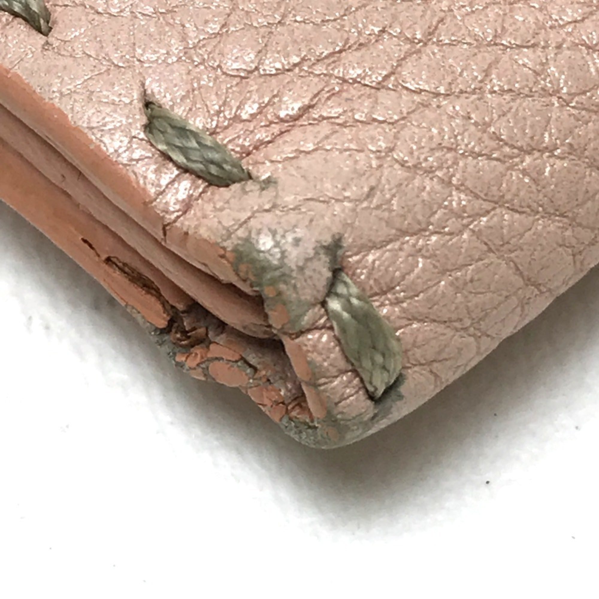 Fendi Selleria Pink Leather Long Wallet (Bi-Fold) (Pre-Owned)