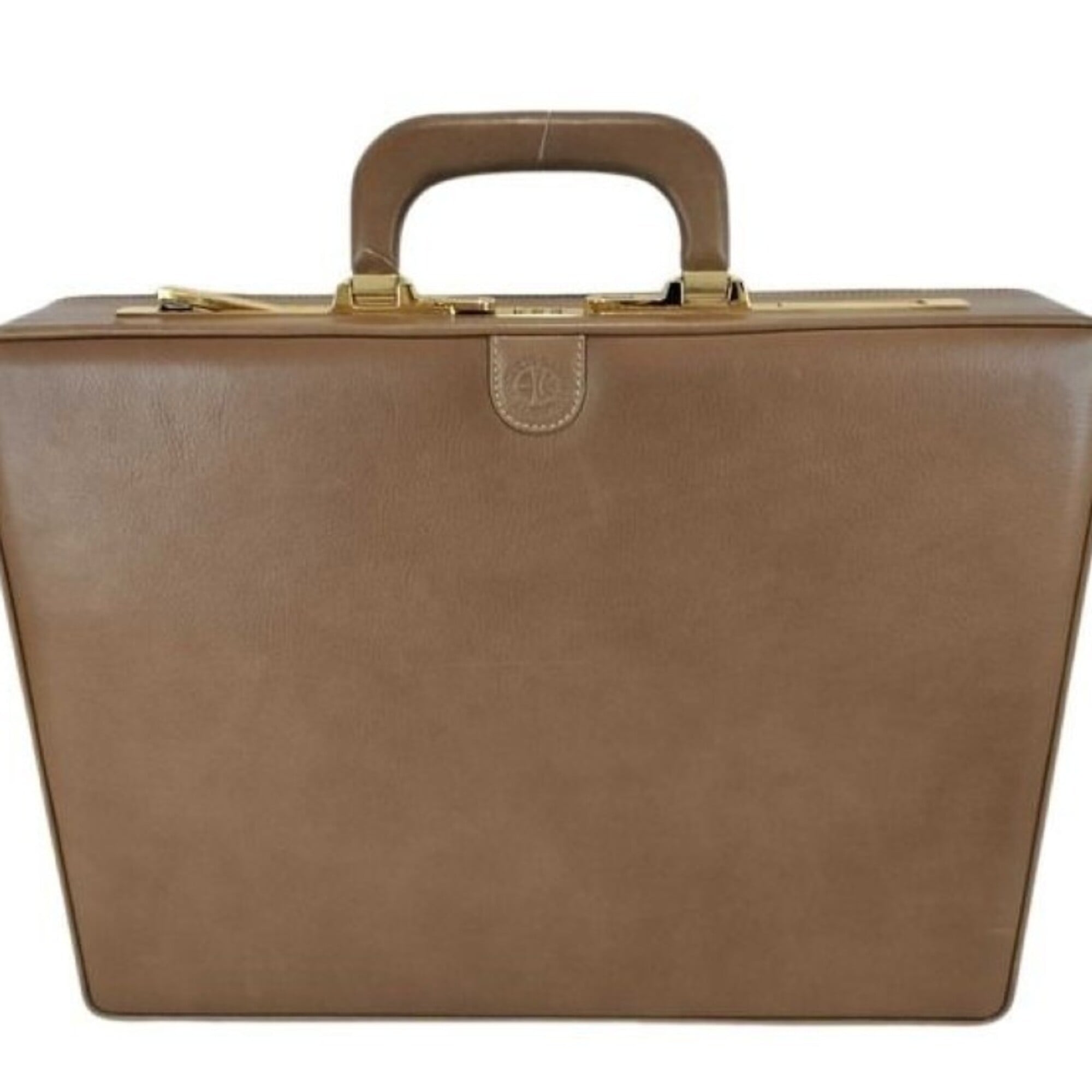 Loewe Brown Leather Attaché Case Briefcase (Pre-Owned)