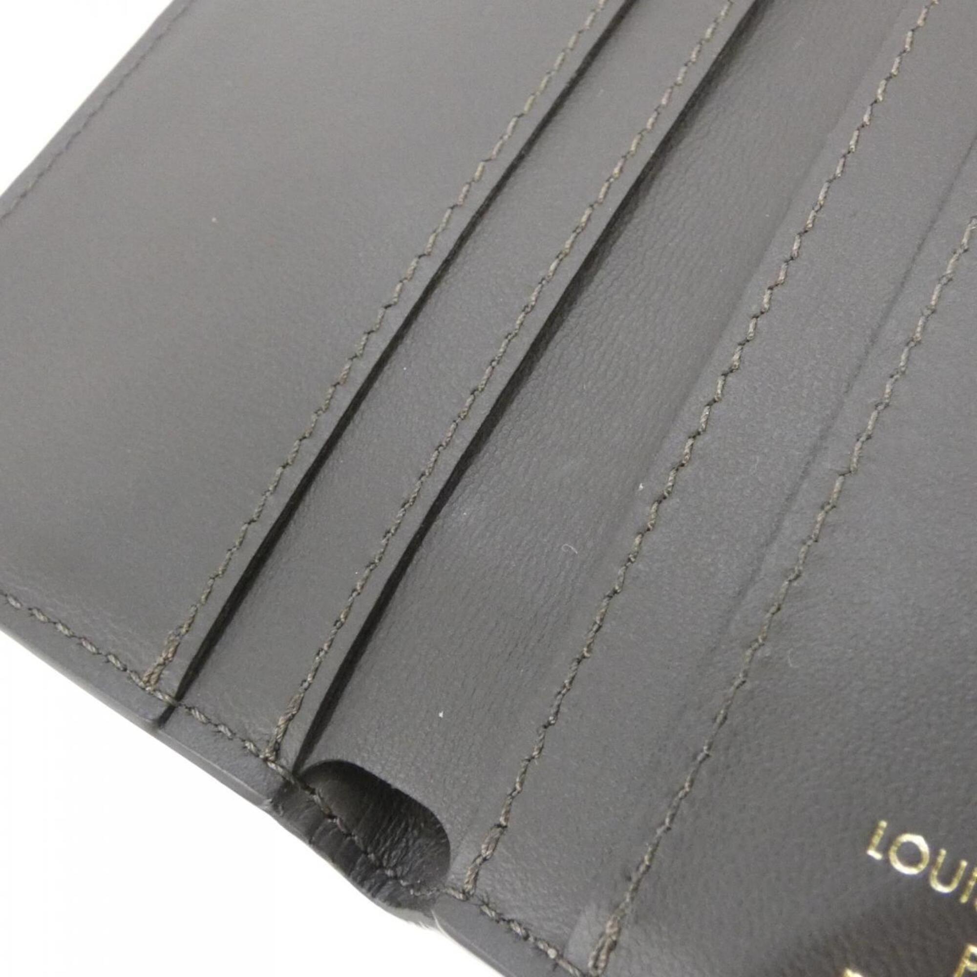 Louis Vuitton Galle Leather Wallet (Tri-Fold) (Pre-Owned)