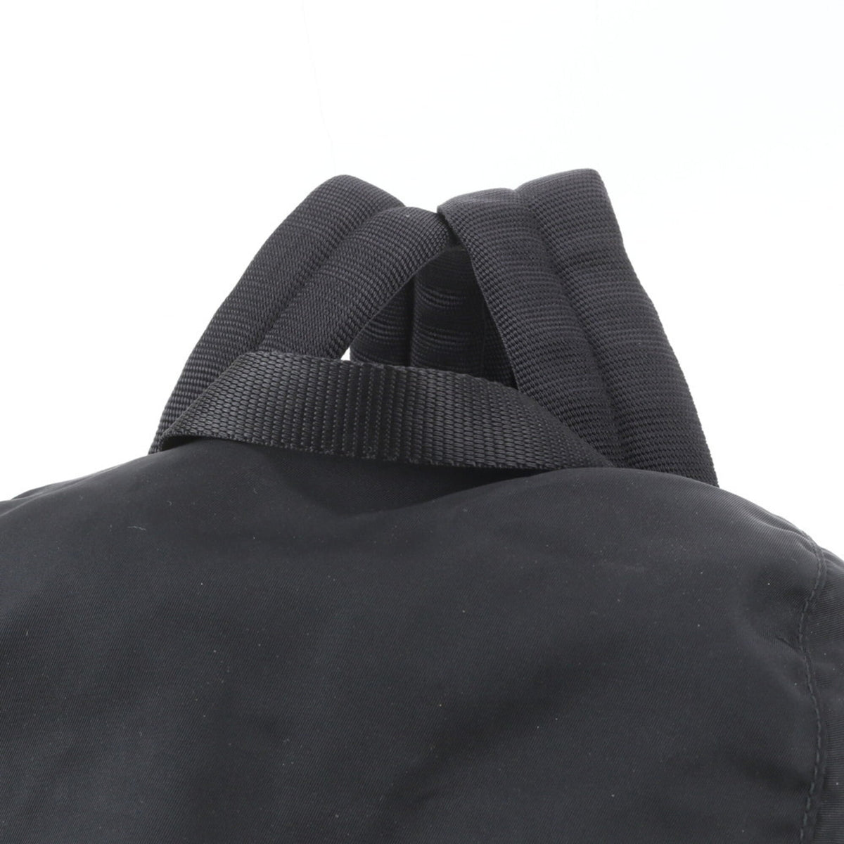 Prada Black Leather Nylon Backpack (Pre-Owned)