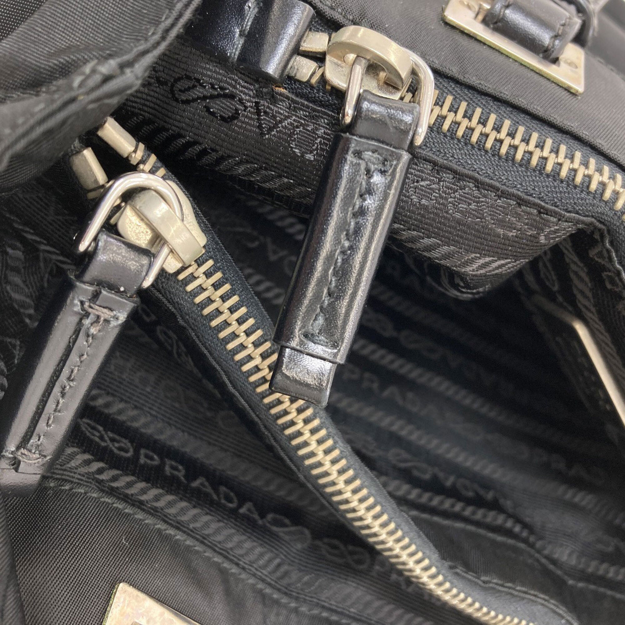 Prada Black Nylon Tote Bag (Pre-Owned)
