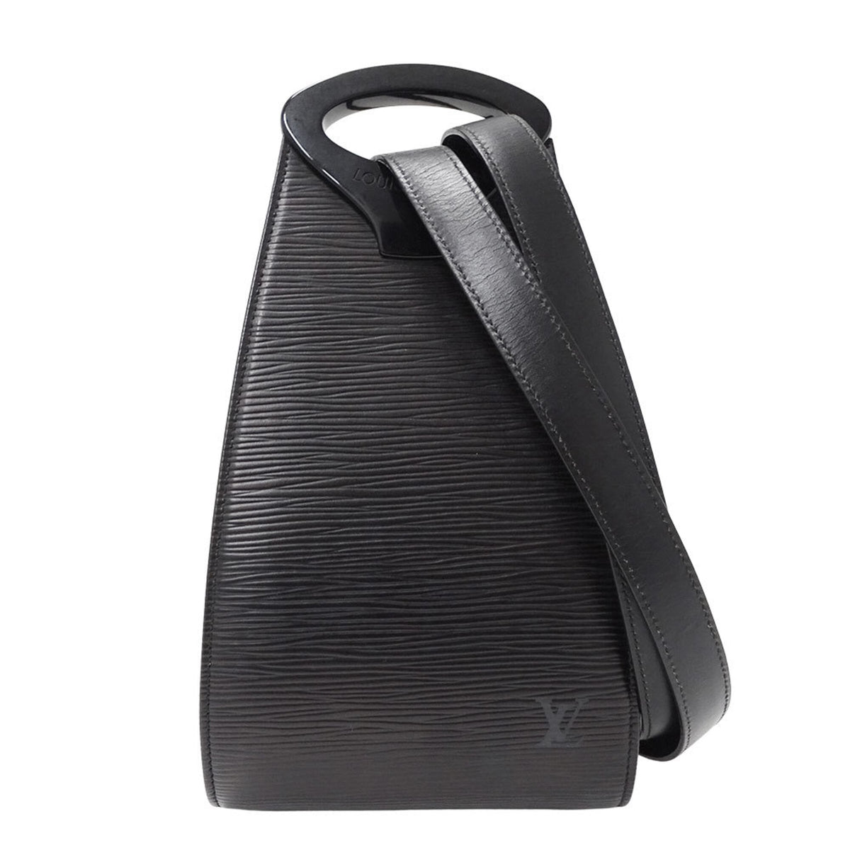 Louis Vuitton Black Noir Epi Leather Shoulder Bag (Pre-Owned)