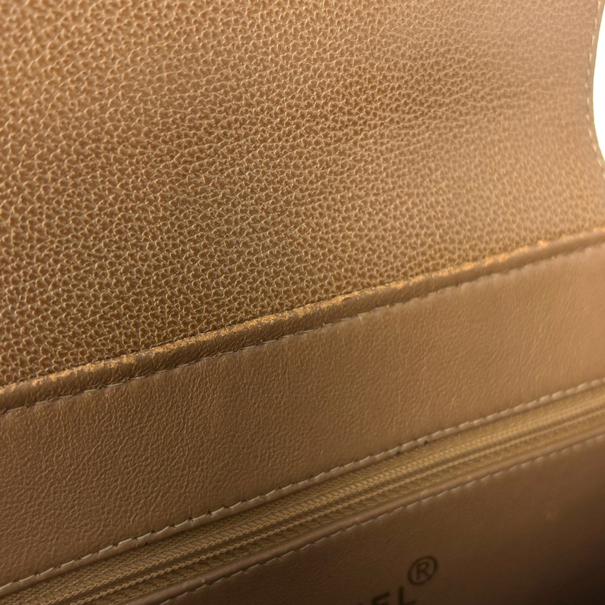 Chanel Camel Grained Calfskin Tote Bag (Pre-Owned)